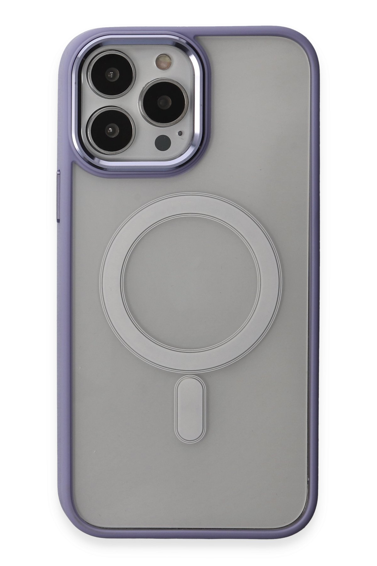 Newface iPhone 15 Pro Max Kılıf Kronos Magsafe Kapak - Gümüş