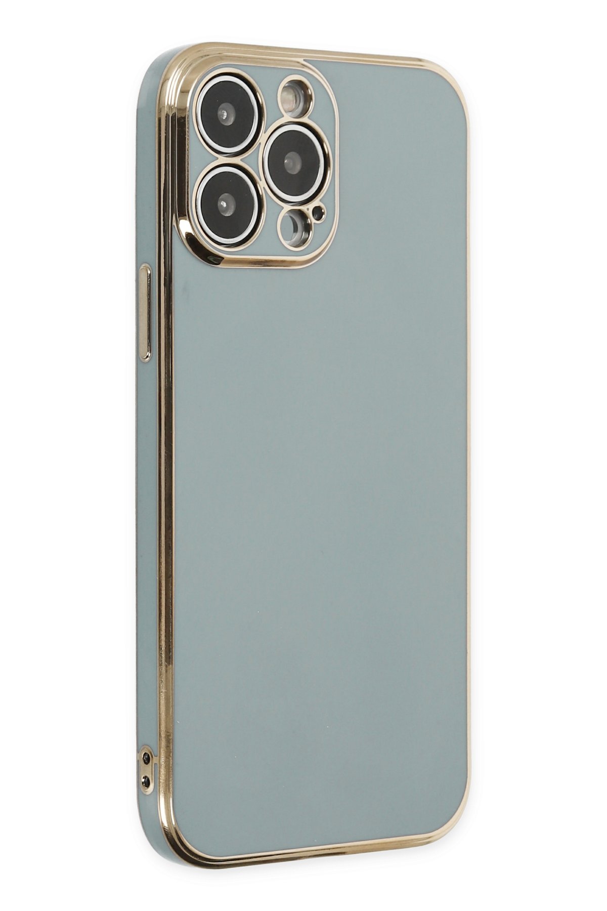 Newface iPhone 15 Pro Max Kılıf Nano içi Kadife Silikon - Beyaz Titanyum