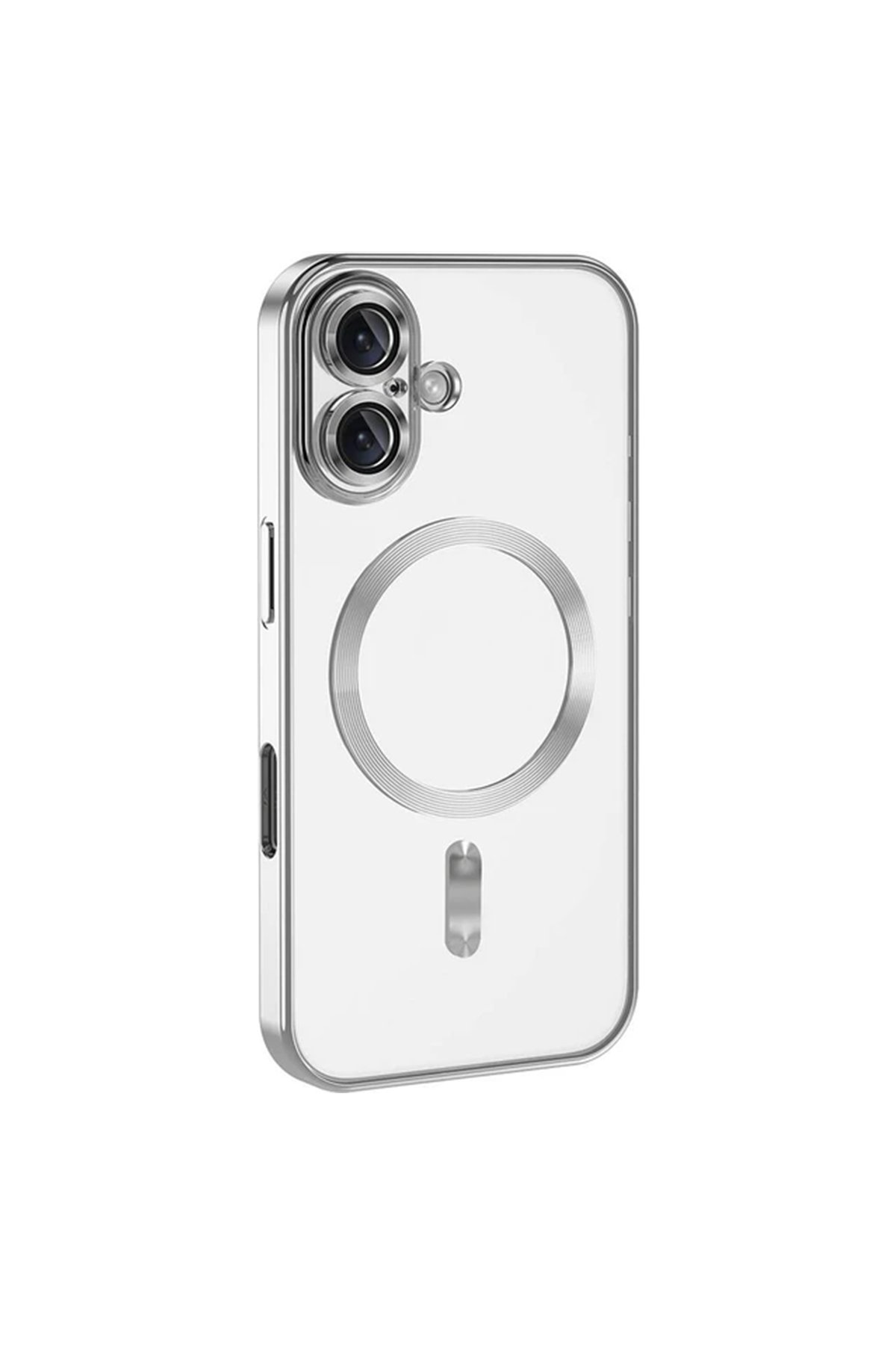 Newface iPhone 16 Rock Metal Kamera Lens - Beyaz