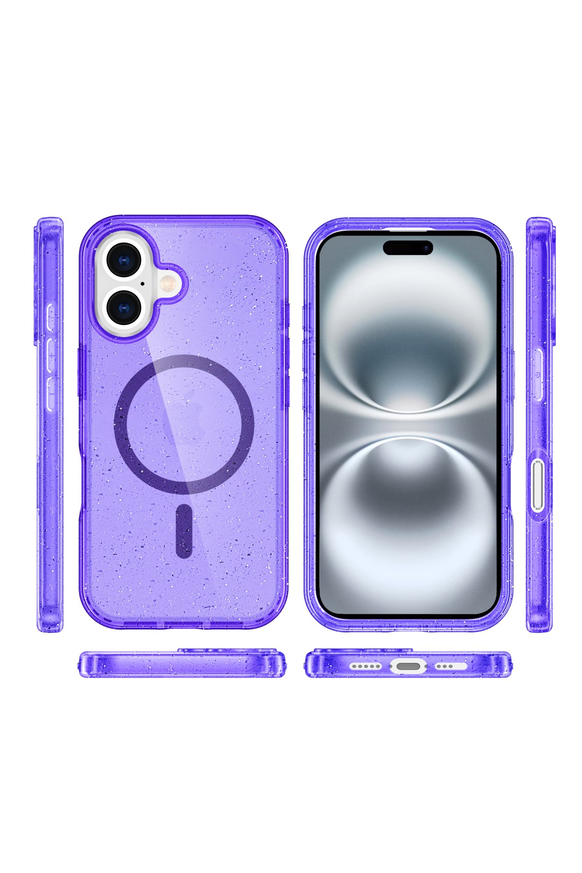Newface iPhone 16 Plus Kılıf Flip Cover - Kırmızı