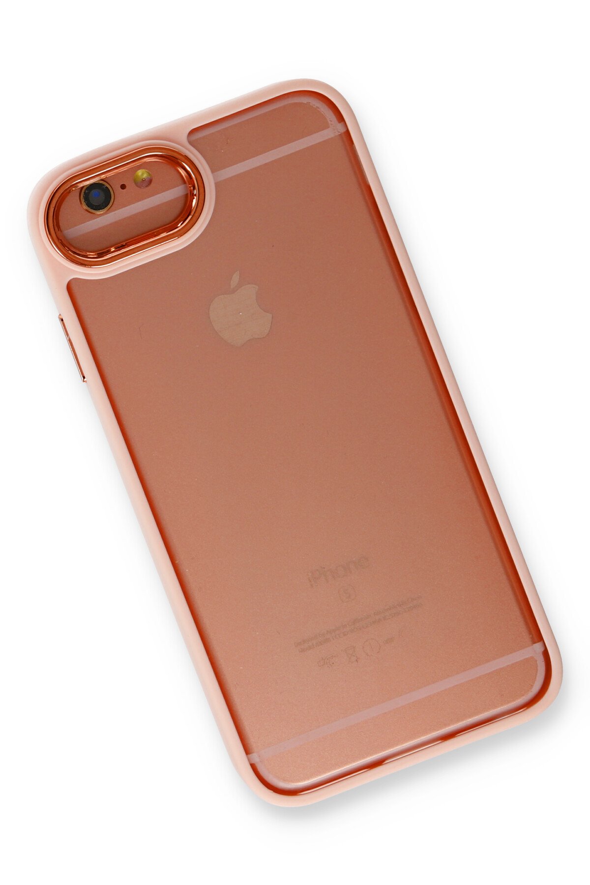 Newface iPhone 6 Kılıf Sofya Yüzüklü Silikon Kapak - Rose