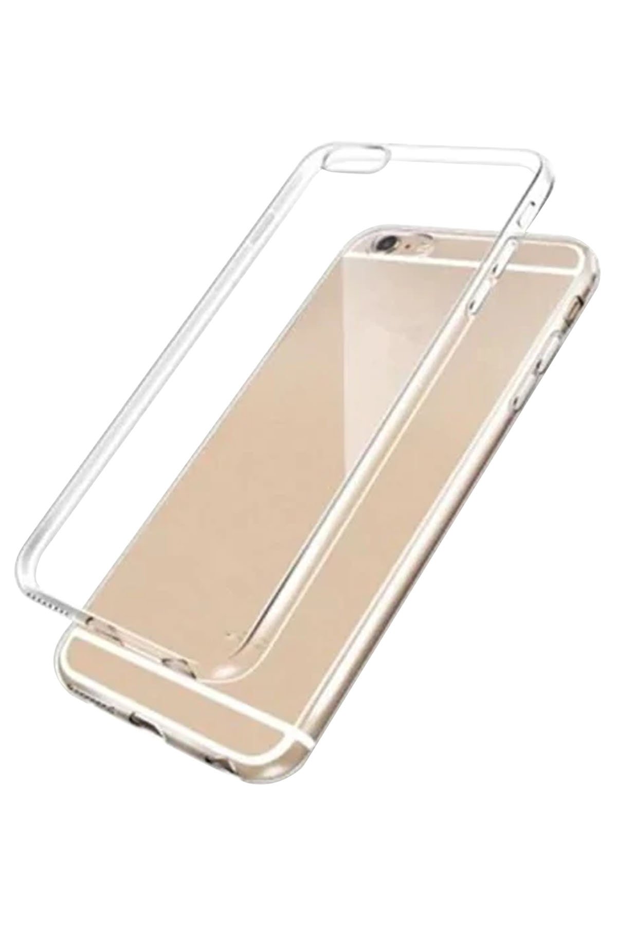 Newface iPhone 6 Kılıf Platin Simli Silikon - Lila