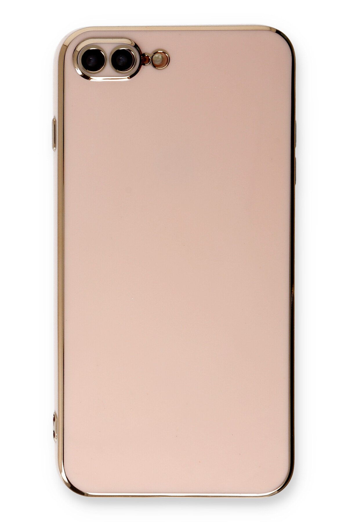 Newface iPhone 7 Plus Kılıf Palm Buzlu Kamera Sürgülü Silikon - Pembe