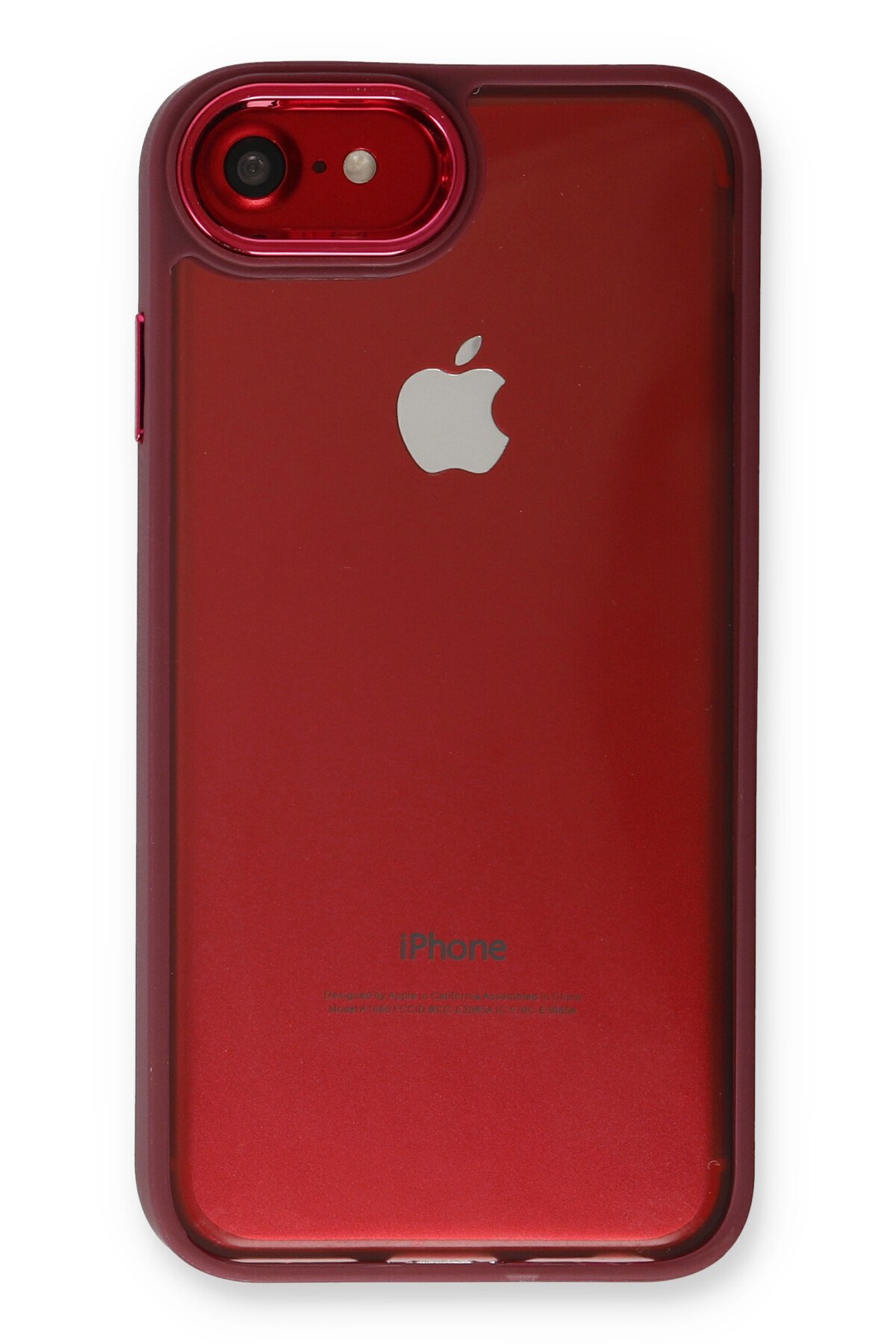 Newface iPhone 8 Kılıf Platin Simli Silikon - Lacivert