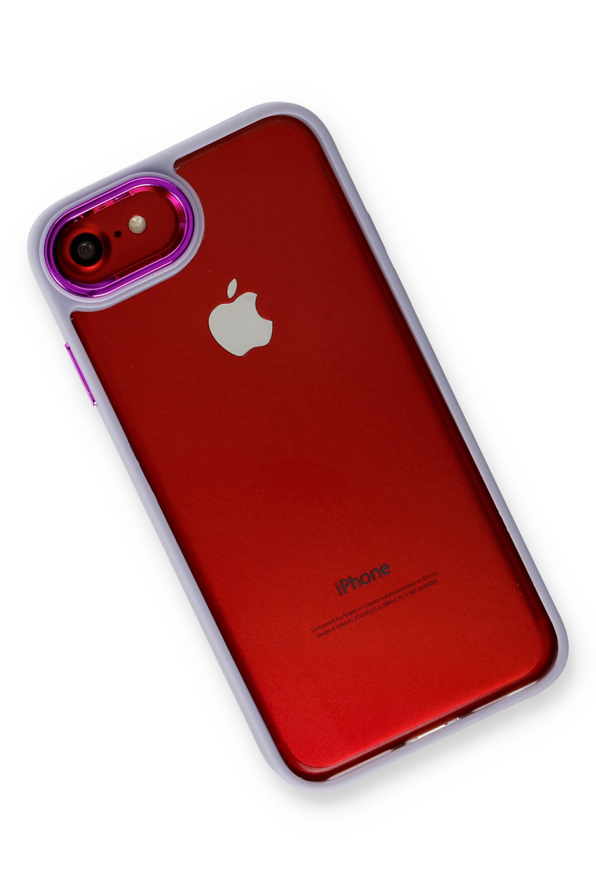 Newface iPhone 8 Kılıf Kelvin Kartvizitli Silikon - Bordo