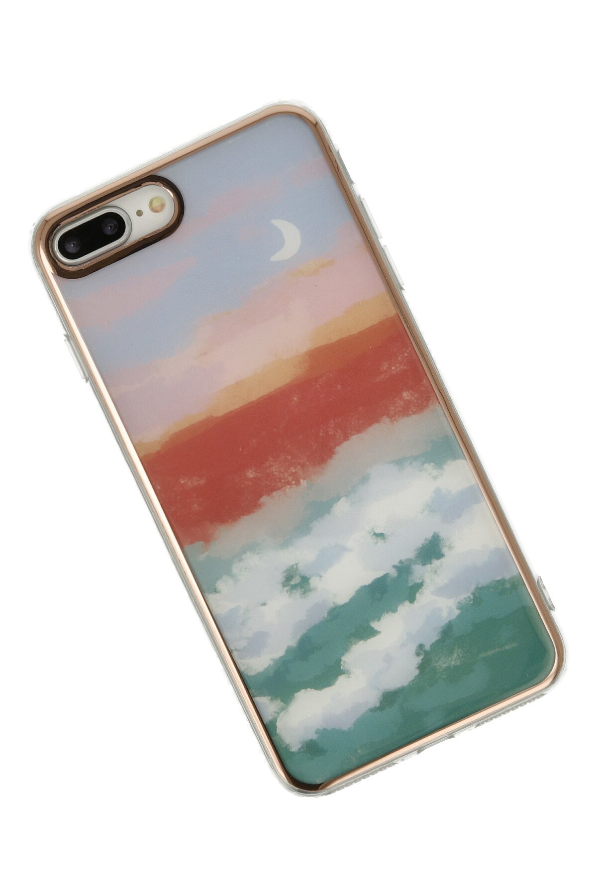 Newface iPhone 8 Plus Kılıf Esila Silikon - Kırmızı