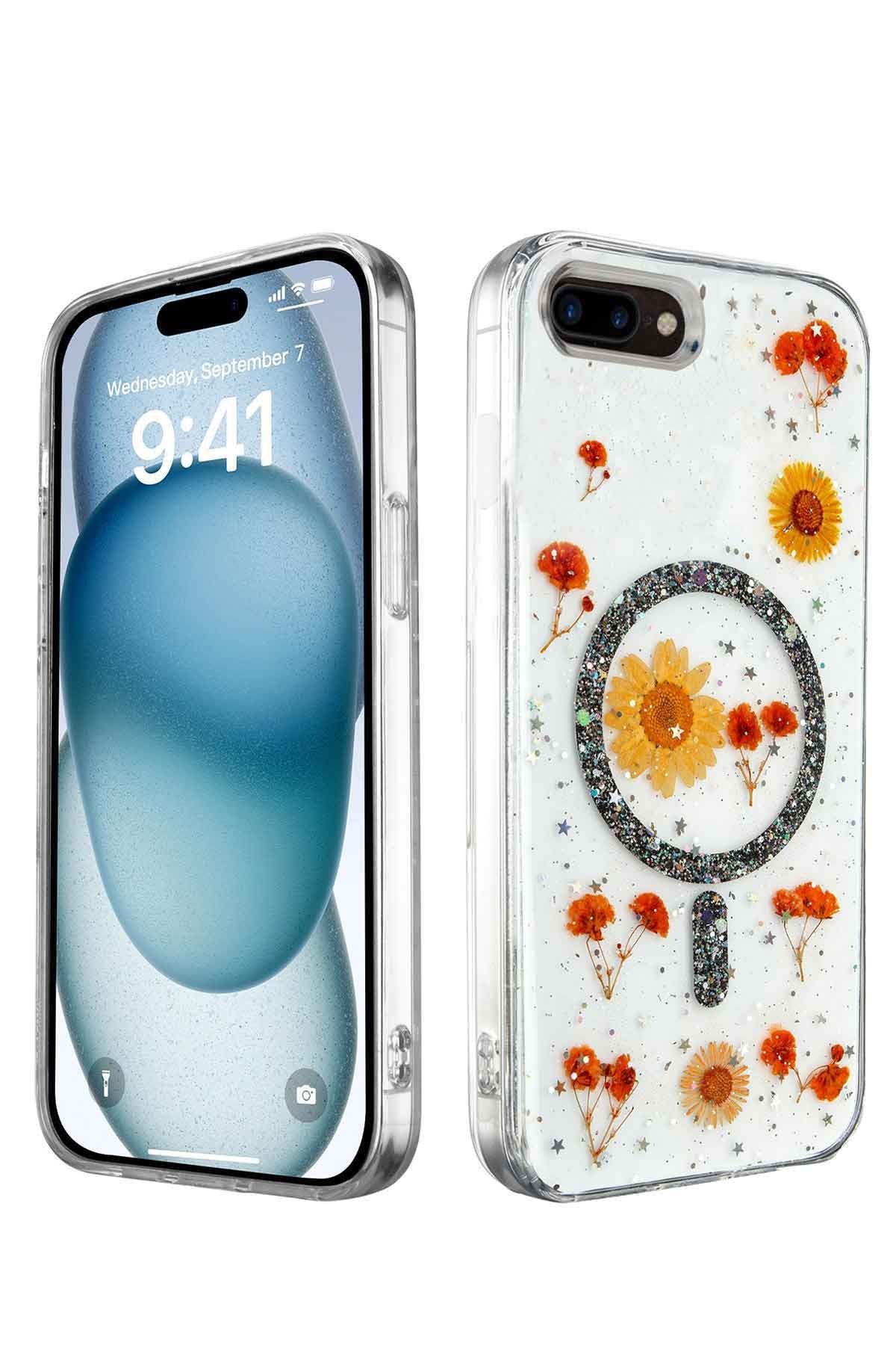 Newface iPhone 8 Plus Kılıf Optimum Silikon - Koyu Yeşil