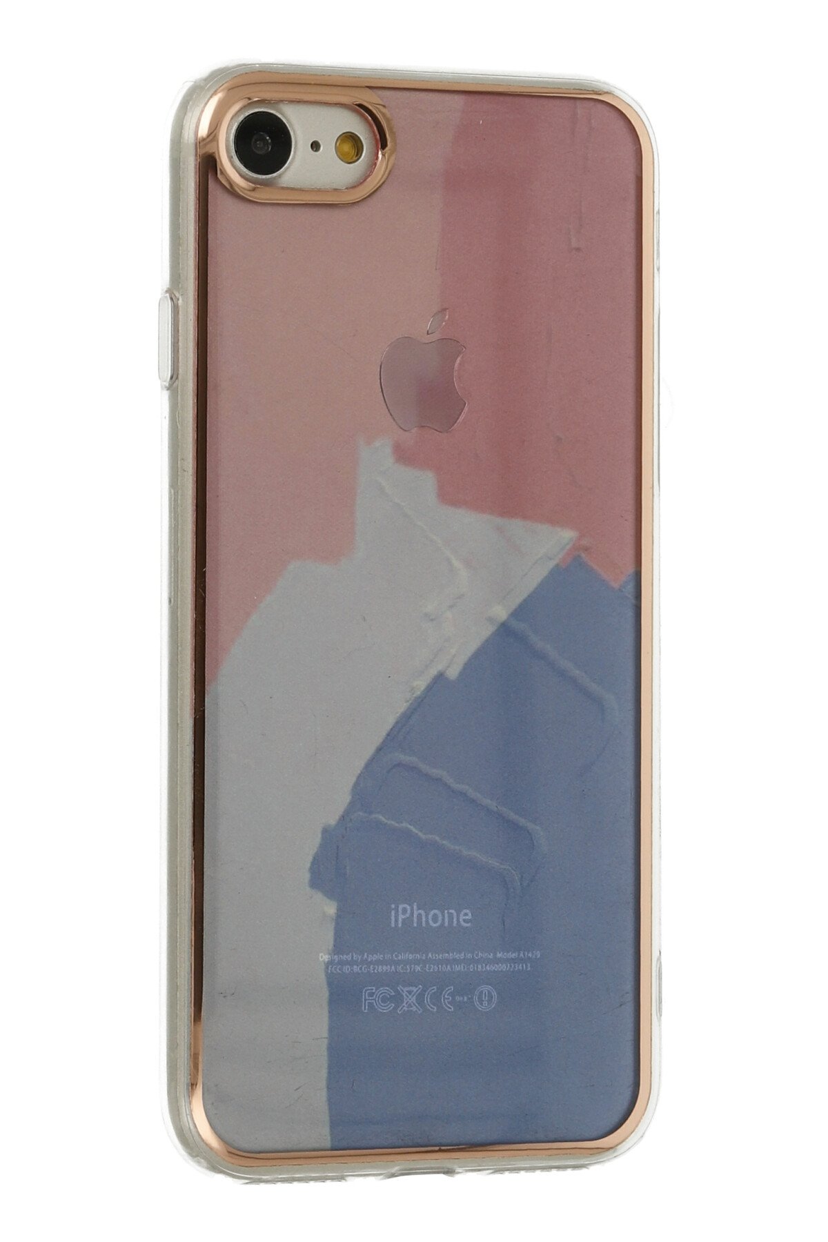 Newface iPhone SE 2020 Kılıf Lansman Glass Kapak - Turkuaz