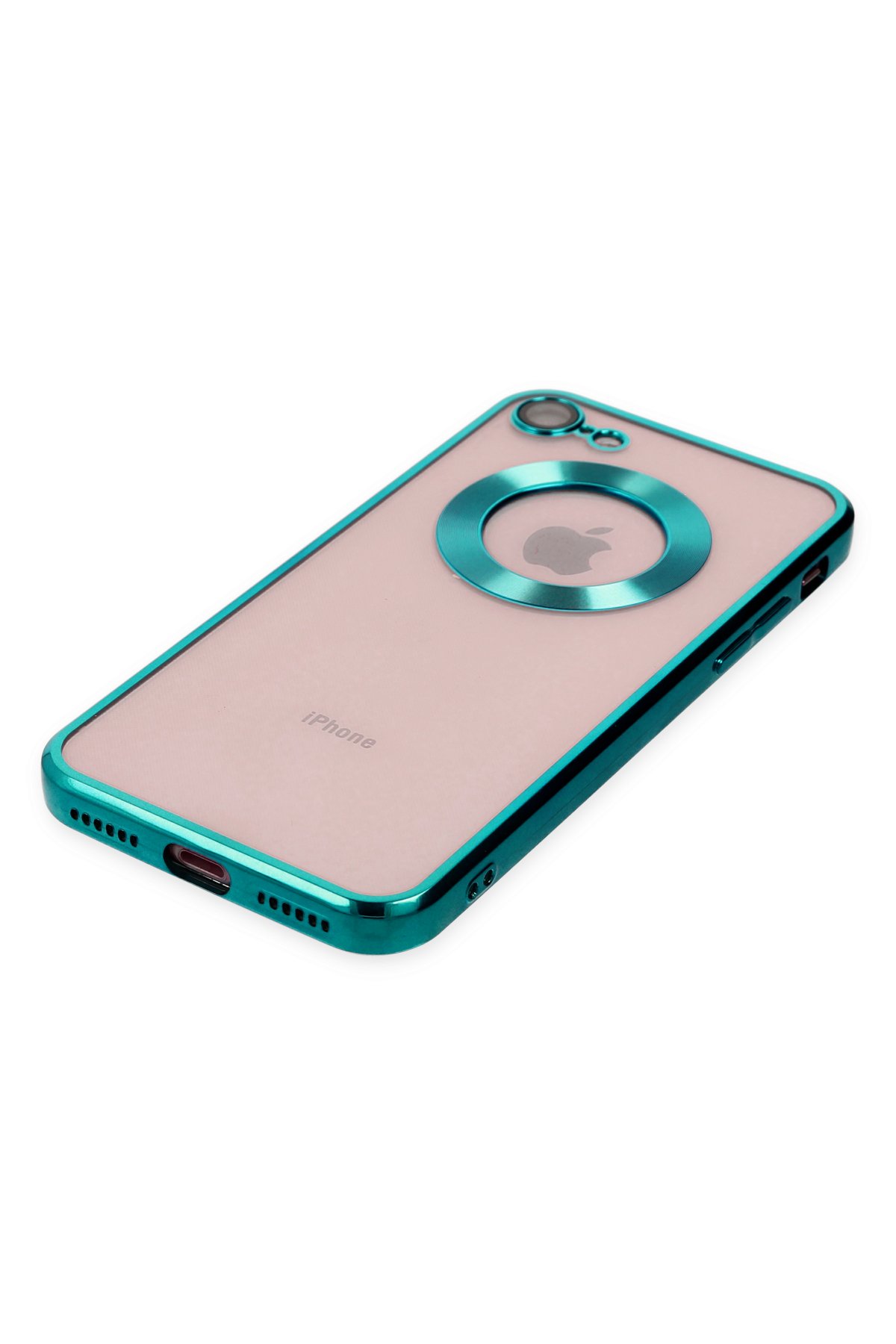 Newface iPhone SE 2020 Kılıf Coco Karbon Silikon - Yeşil