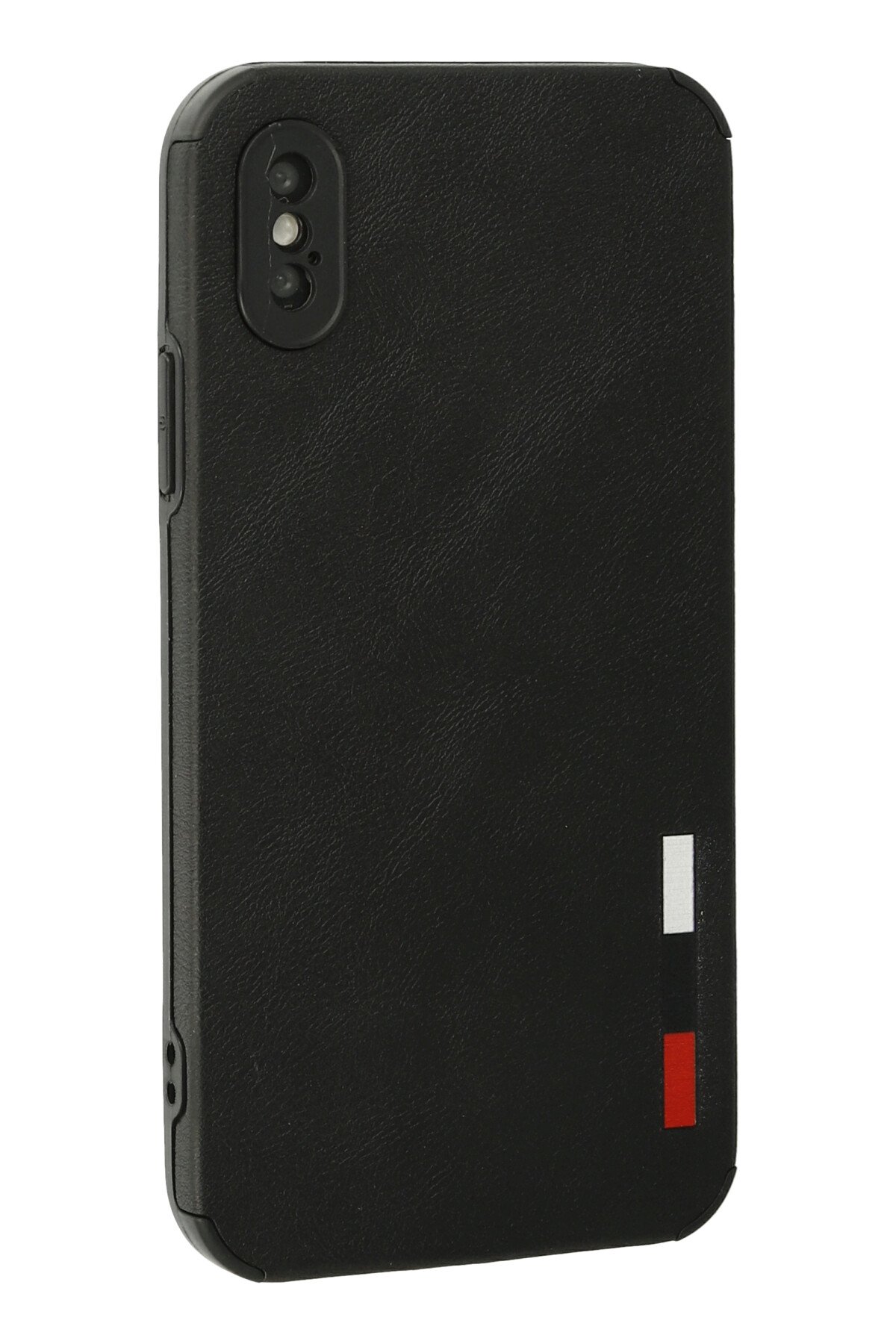 Newface iPhone X Kılıf Miami Şeffaf Silikon - Kırmızı