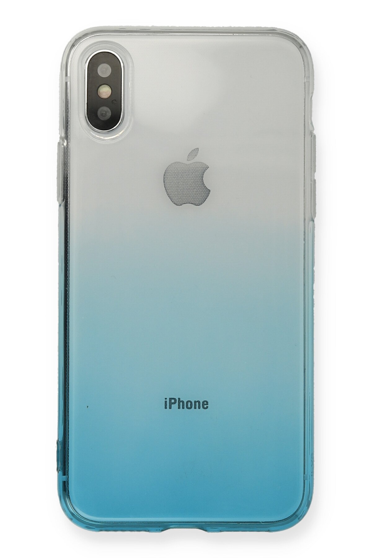 Newface iPhone X Kılıf Simli Yüzüklü Silikon - Kırmızı