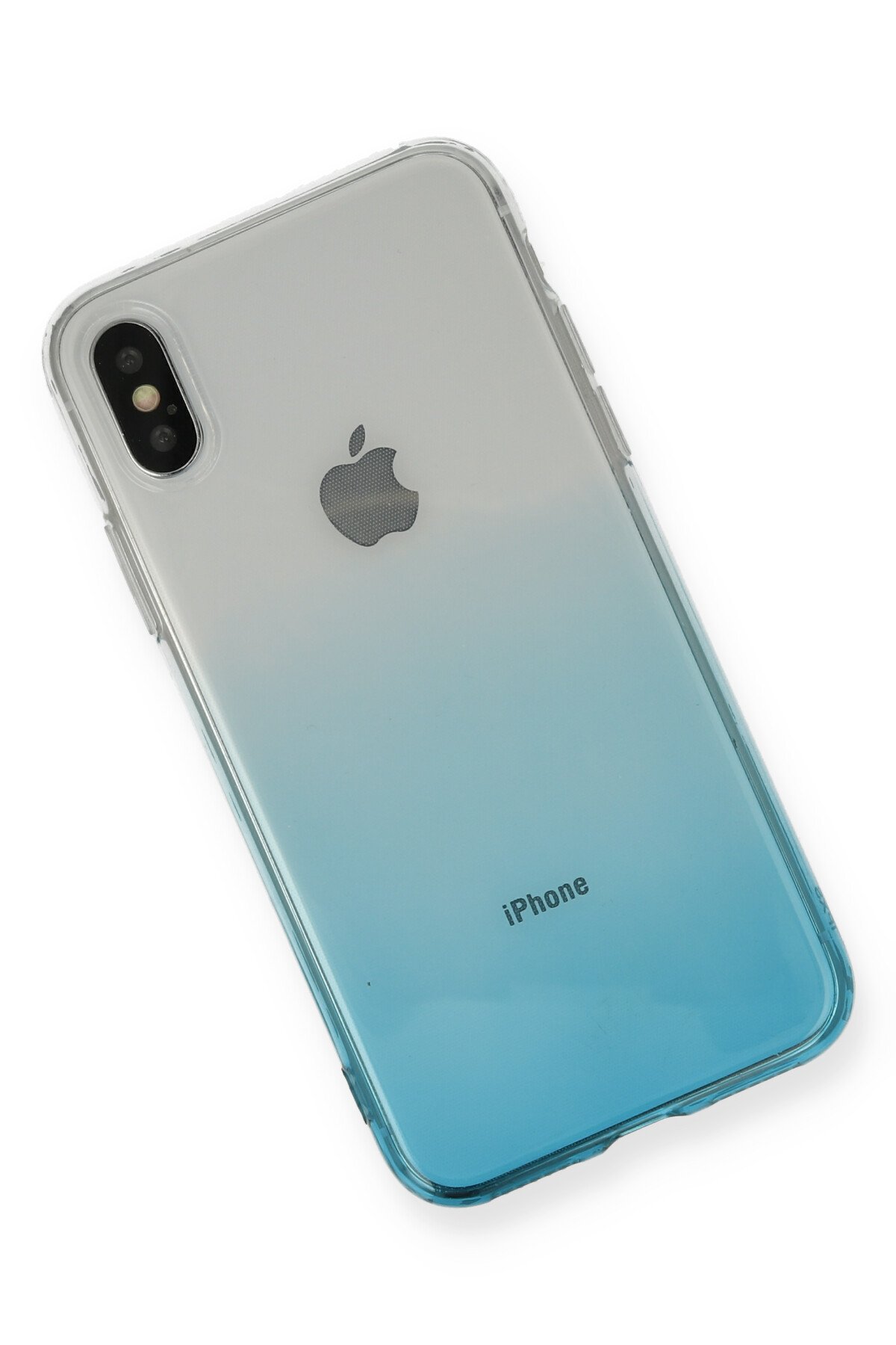 Newface iPhone X Kılıf Simli Yüzüklü Silikon - Kırmızı