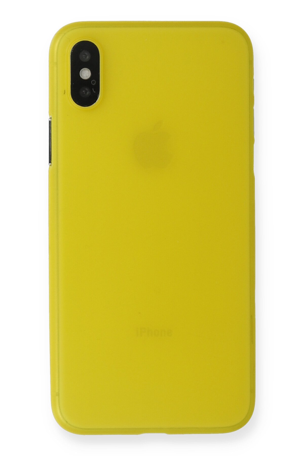Newface iPhone X Kılıf Montreal Yüzüklü Silikon Kapak - Sarı