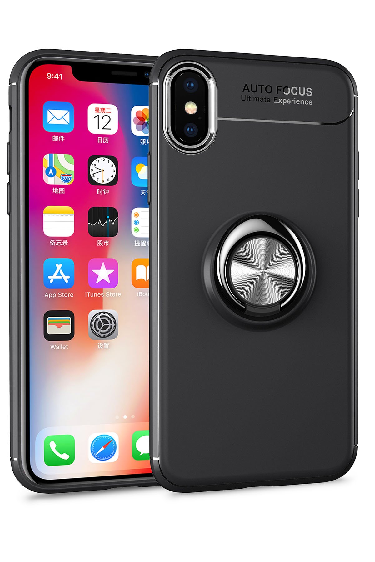 Newface iPhone X Kılıf First Silikon - Gold