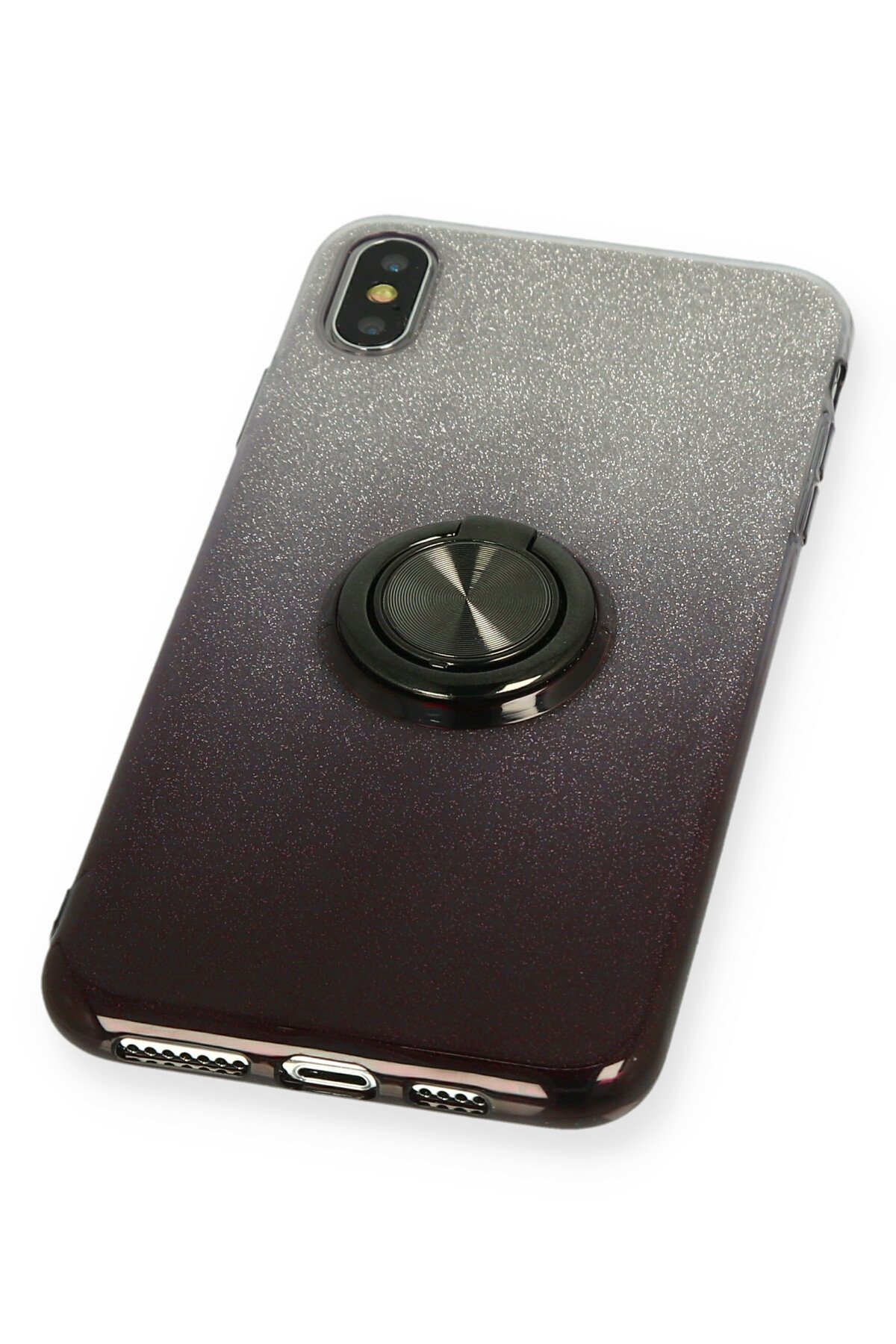 Newface iPhone X Kılıf First Silikon - Mürdüm