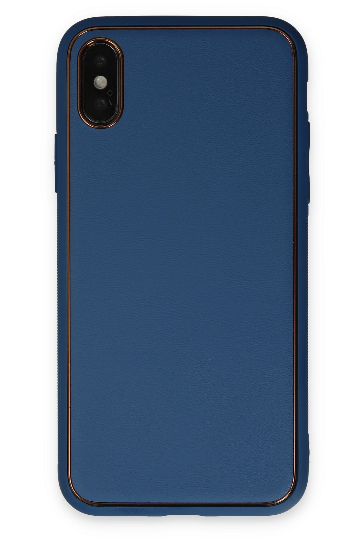 Newface iPhone XS Kılıf First Silikon - Gold