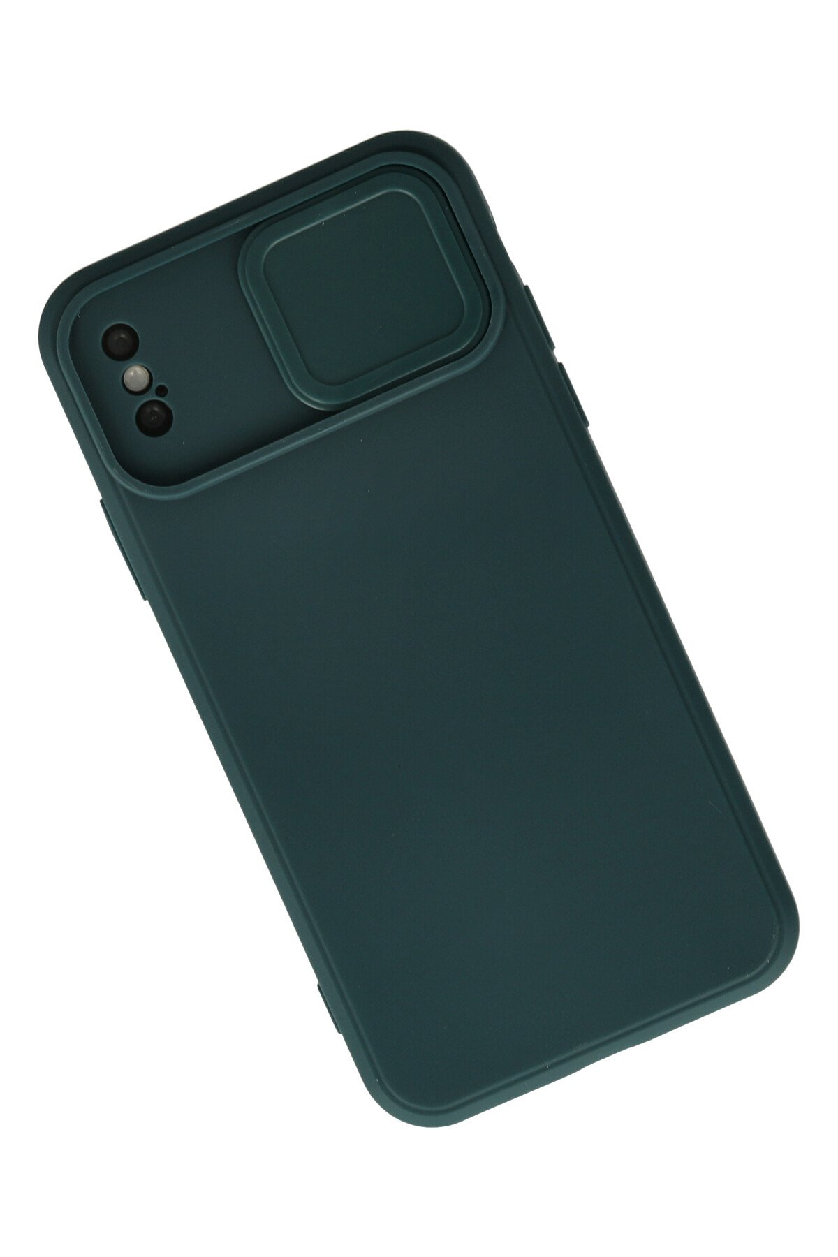 Newface iPhone XS Kılıf Viktor Yüzüklü Silikon - Siyah