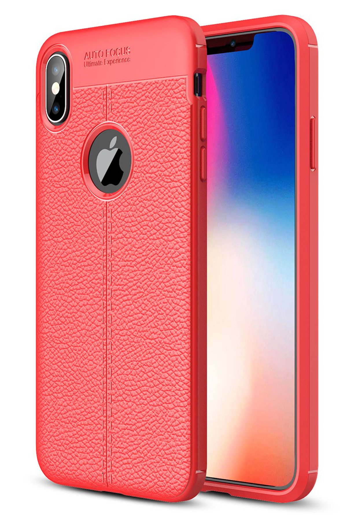 Newface iPhone XS Kılıf First Silikon - Pudra