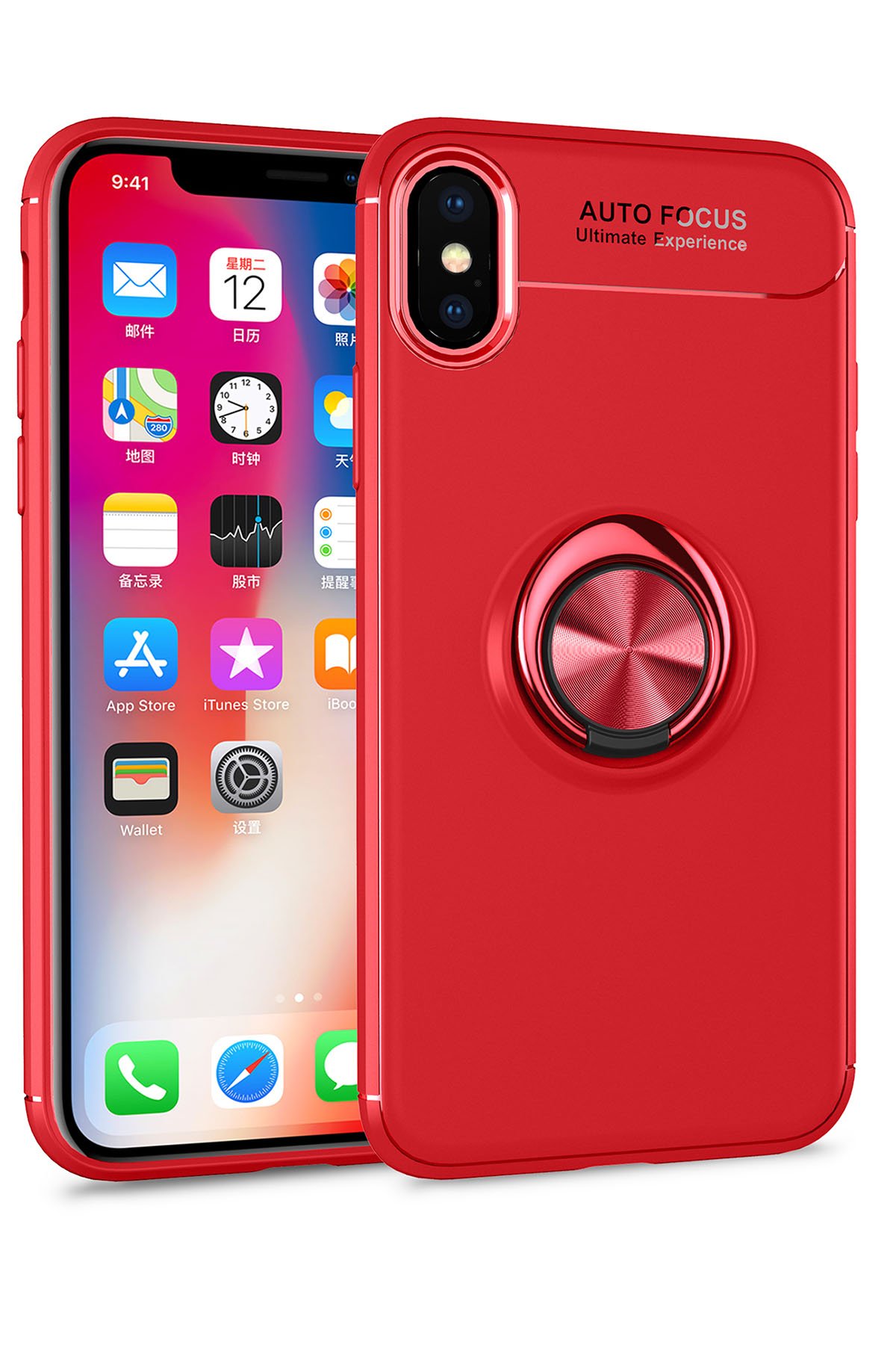 Newface iPhone XS Kılıf First Silikon - Bordo