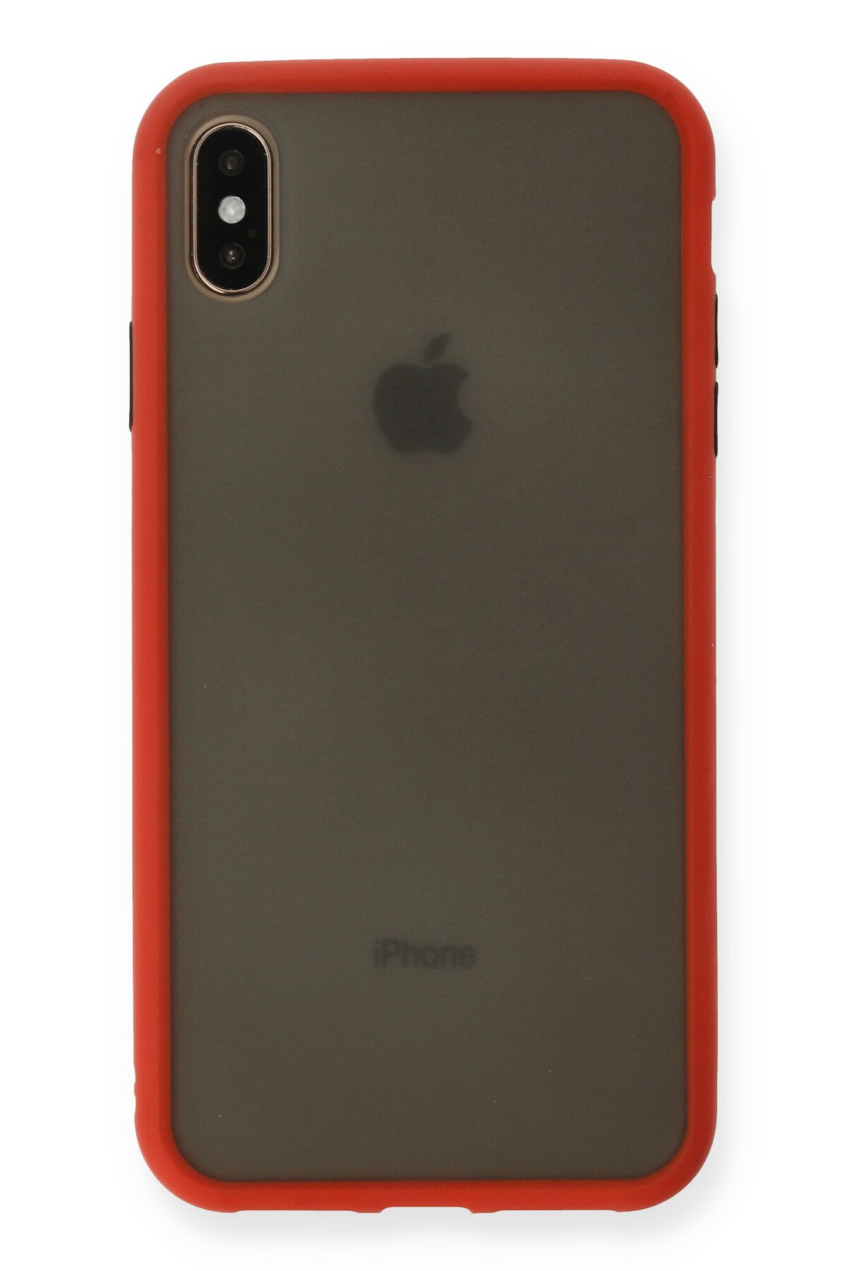 Newface iPhone XS Max Kılıf Palm Buzlu Kamera Sürgülü Silikon - Pembe