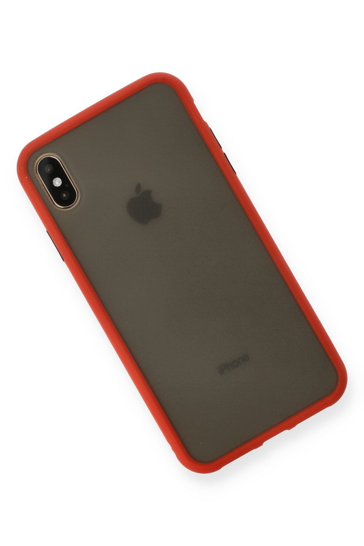 Newface iPhone XS Max Kılıf Palm Buzlu Kamera Sürgülü Silikon - Pembe