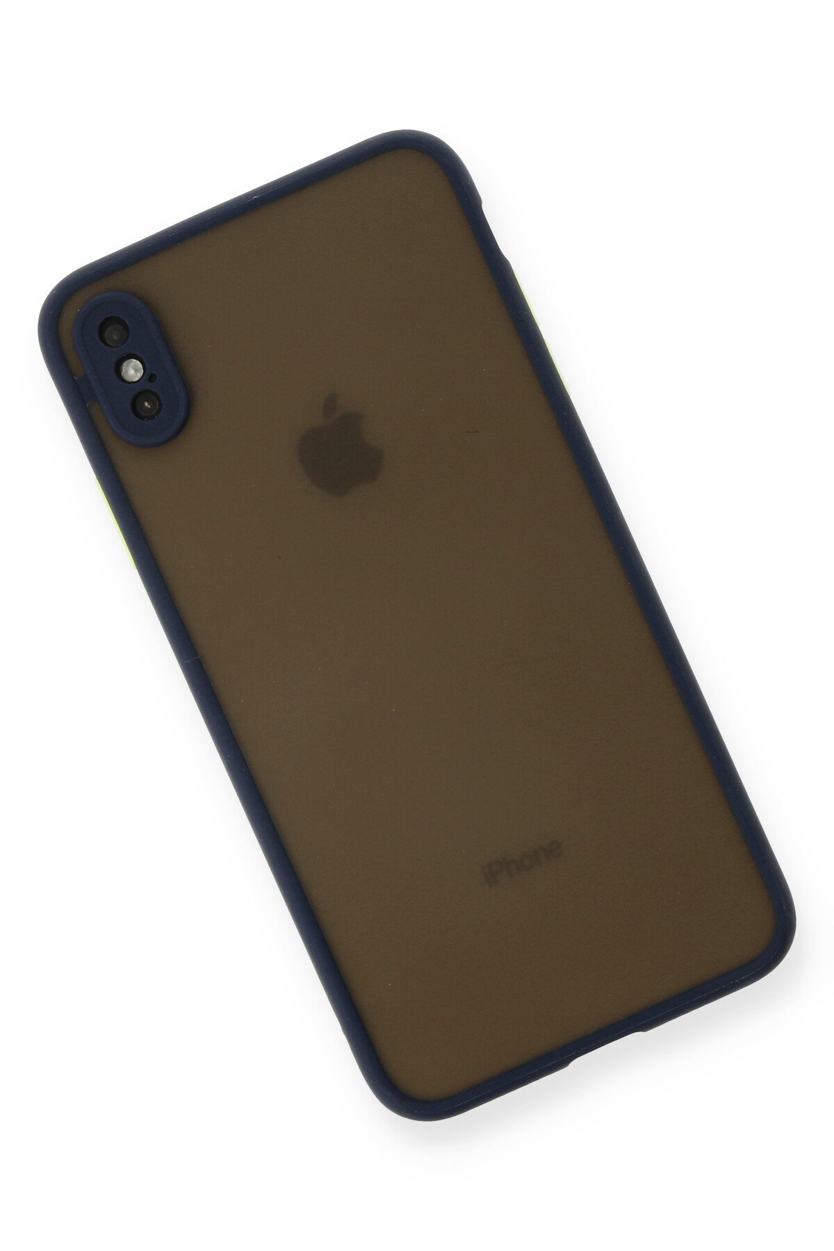 Newface iPhone XS Max Kılıf Nano içi Kadife Silikon - Mavi