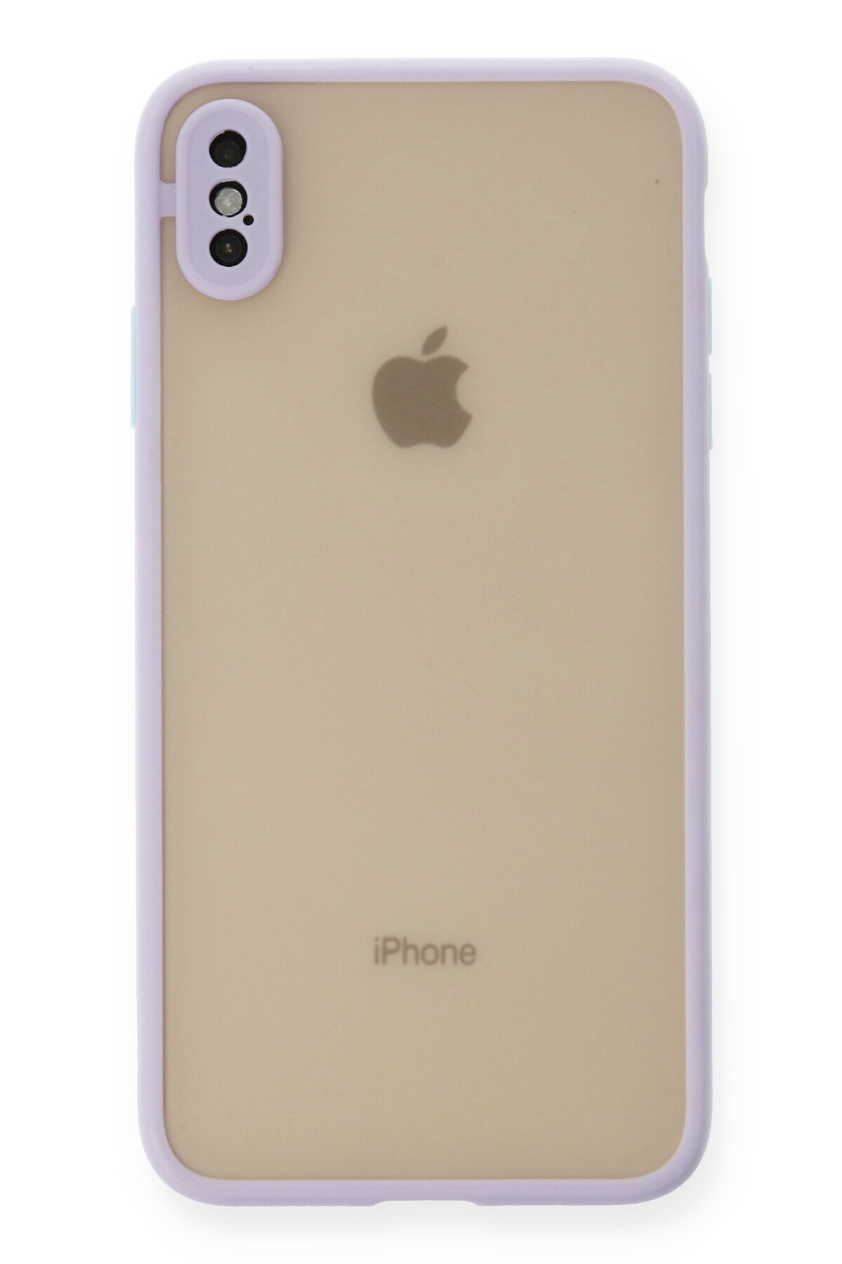 Newface iPhone XS Max Kılıf Range Yüzüklü Silikon - Siyah-Mavi