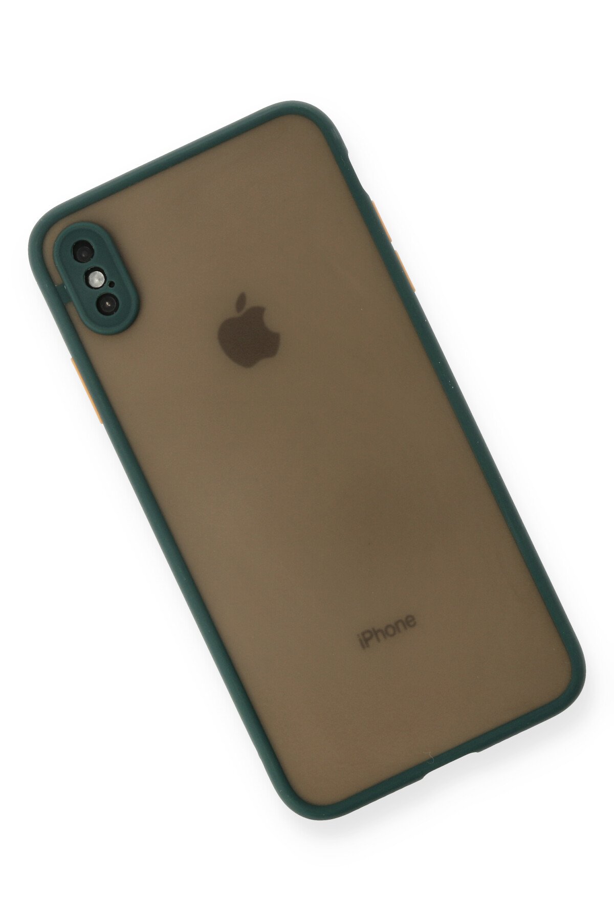 Newface iPhone XS Max Kılıf Palm Buzlu Kamera Sürgülü Silikon - Siyah