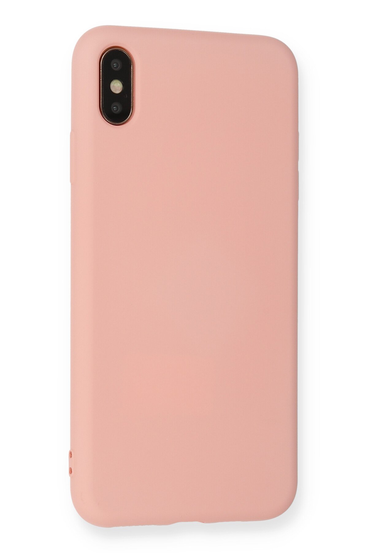 Newface iPhone XS Max Kılıf Platin Kamera Koruma Silikon - Pembe