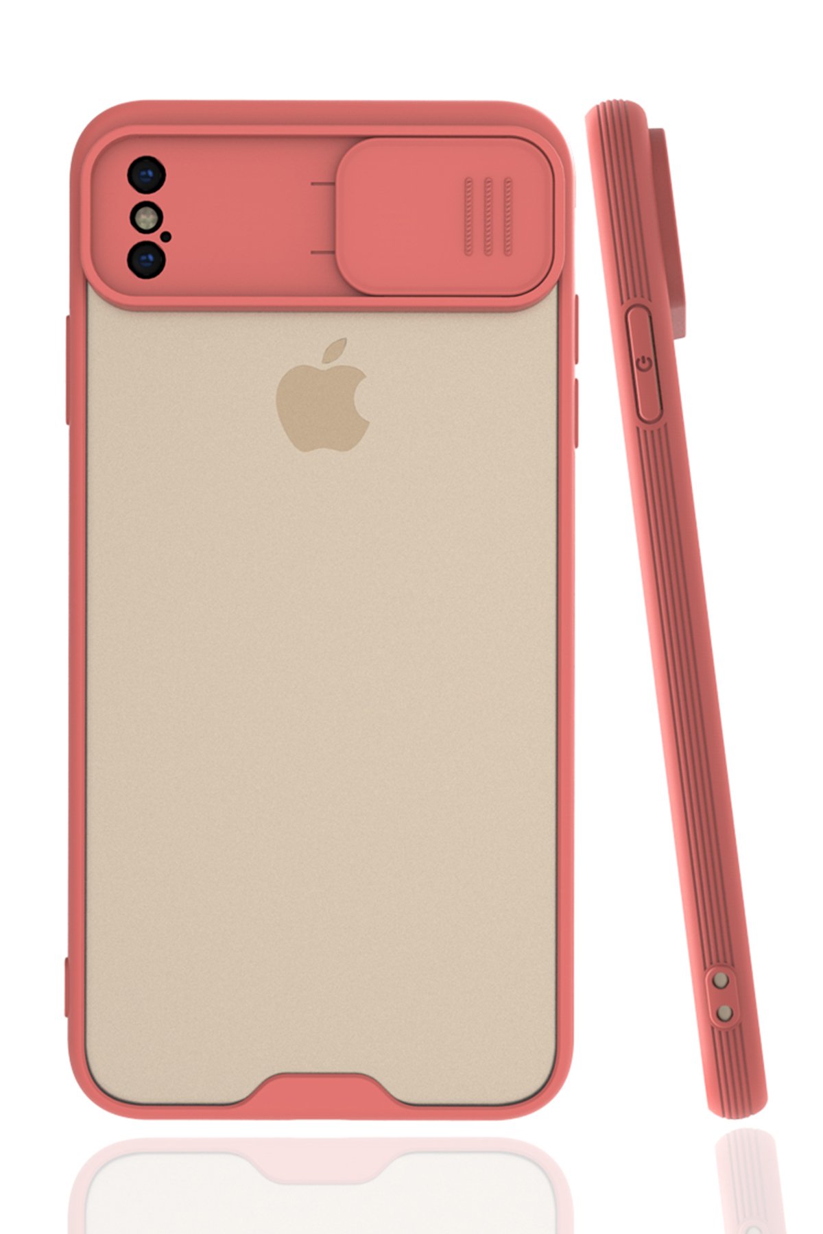 Newface iPhone XS Max Kılıf Montreal Silikon Kapak - Pembe