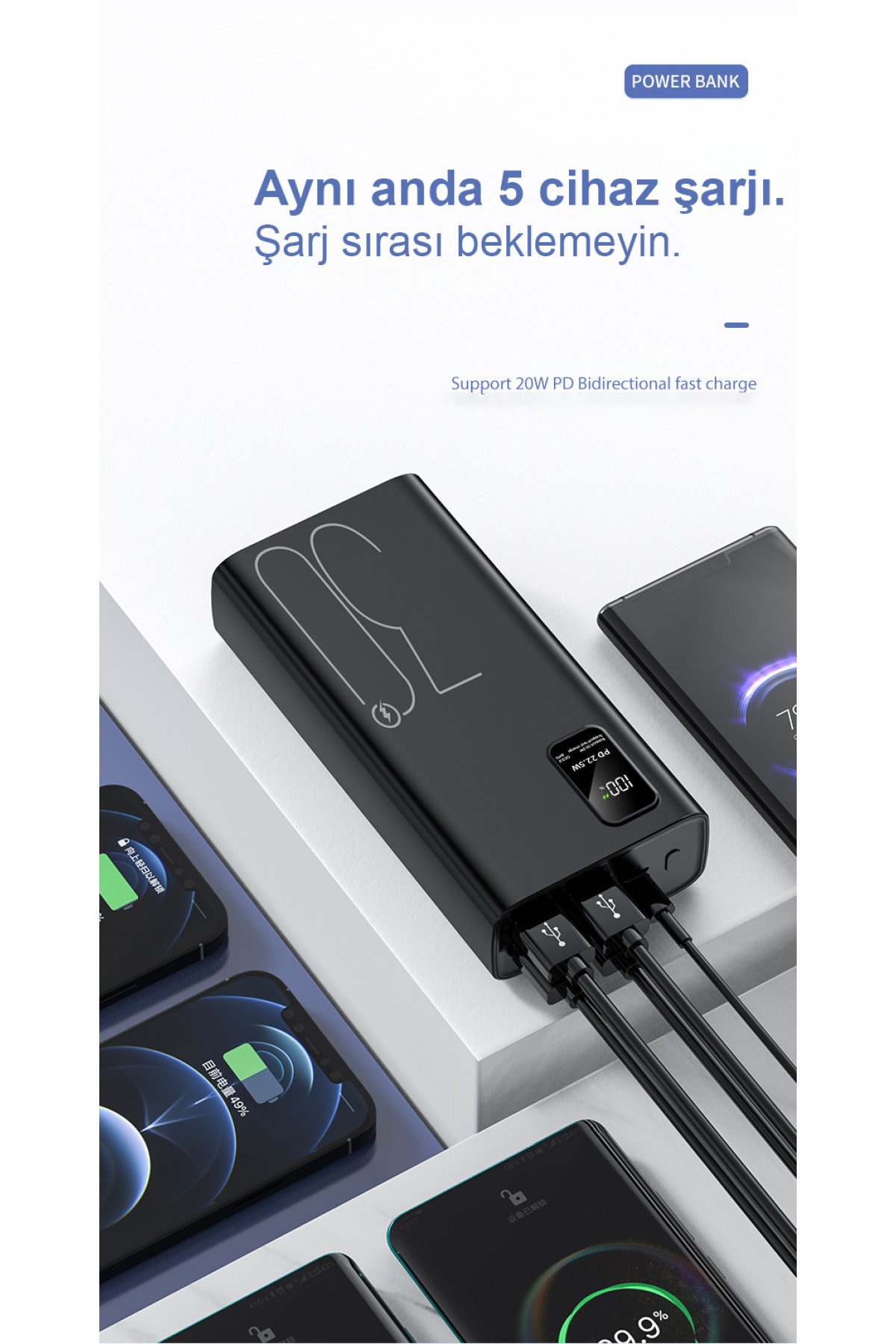 Newface Pluse 5 Mikrofonlu RGB Kablosuz Hoparlör - Siyah