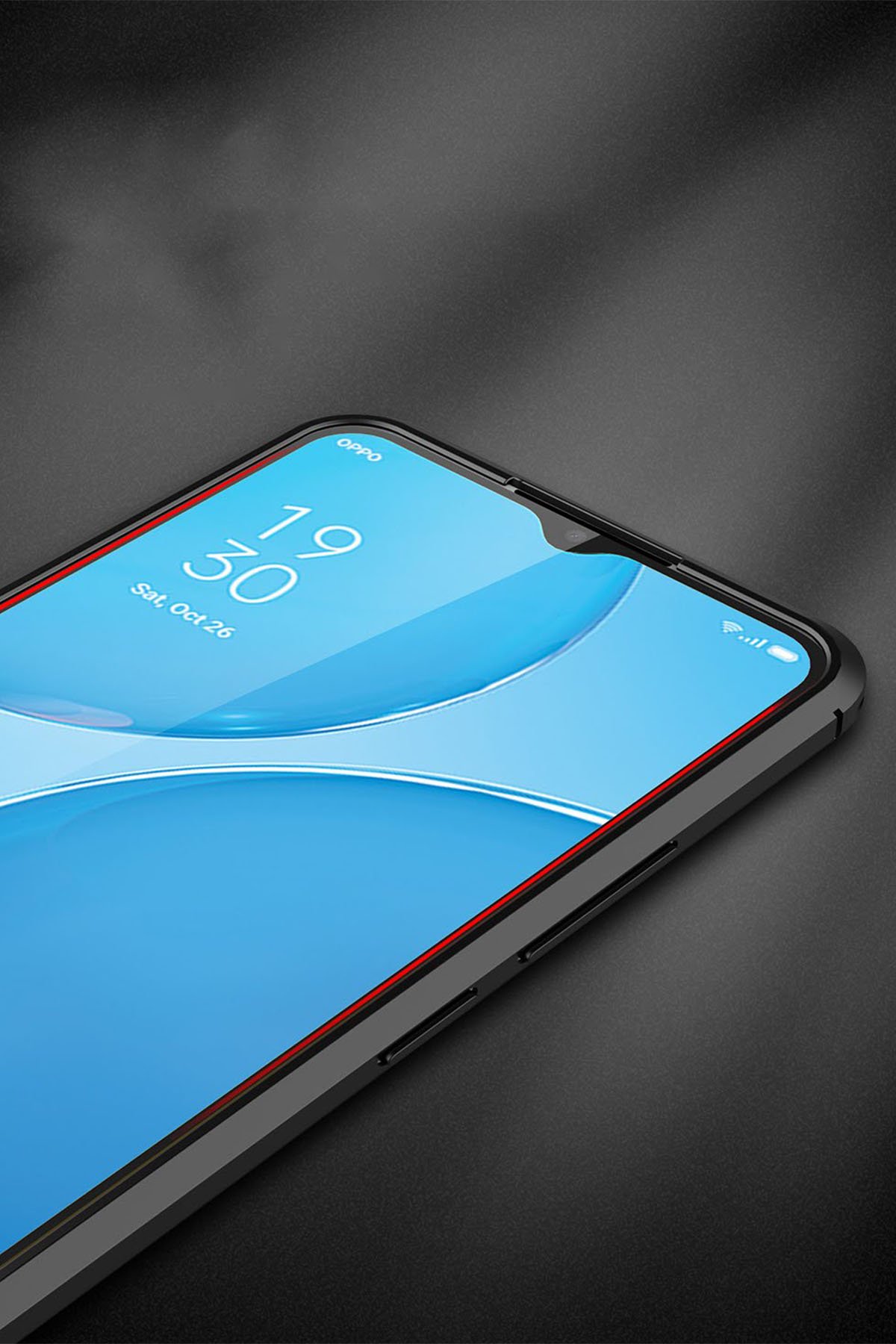 Newface Oppo A15 Kılıf Nano içi Kadife Silikon - Mavi