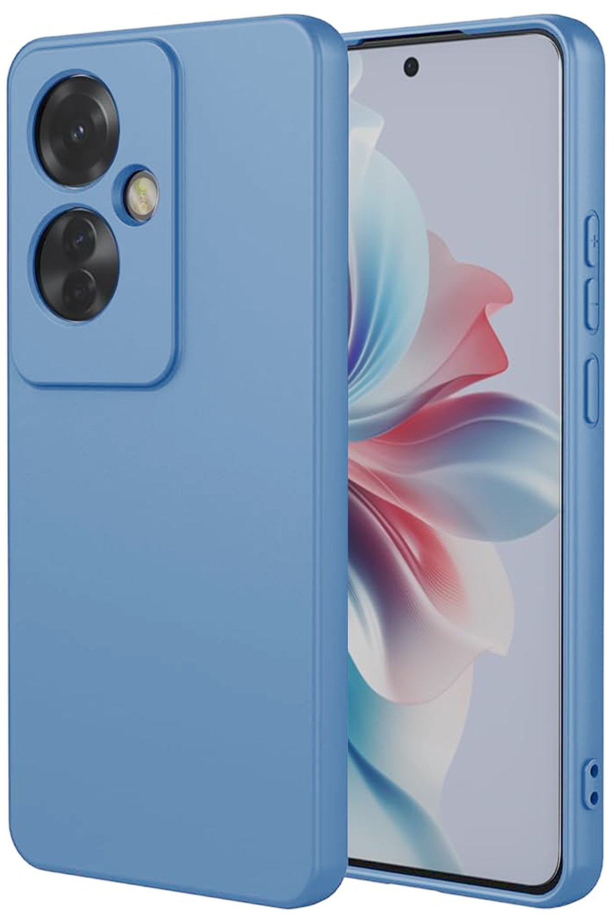 Newface Oppo Reno 11F Kılıf First Silikon - Koyu Yeşil