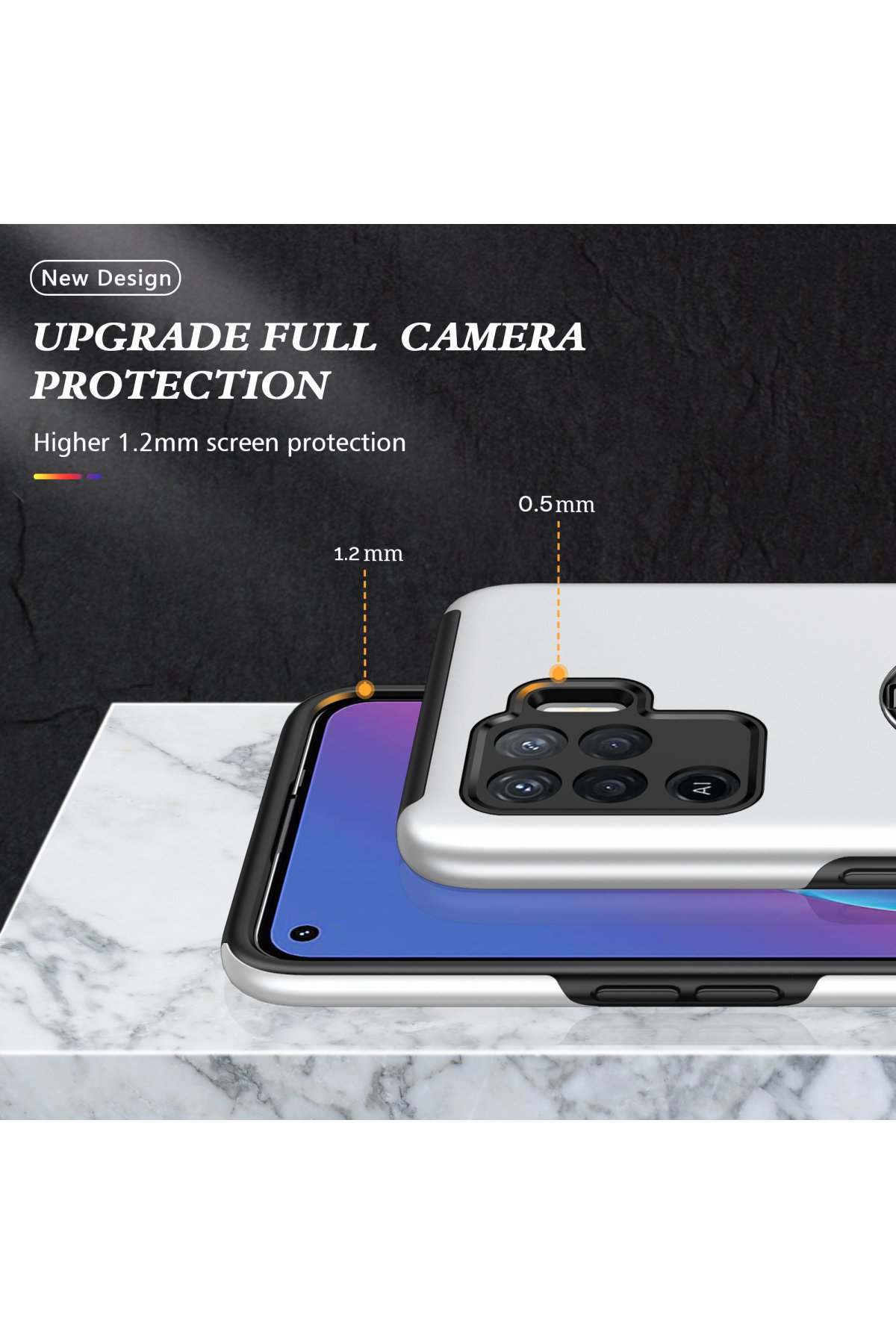 Newface Oppo Reno 5 Lite 20D Premium Cam Ekran Koruyucu