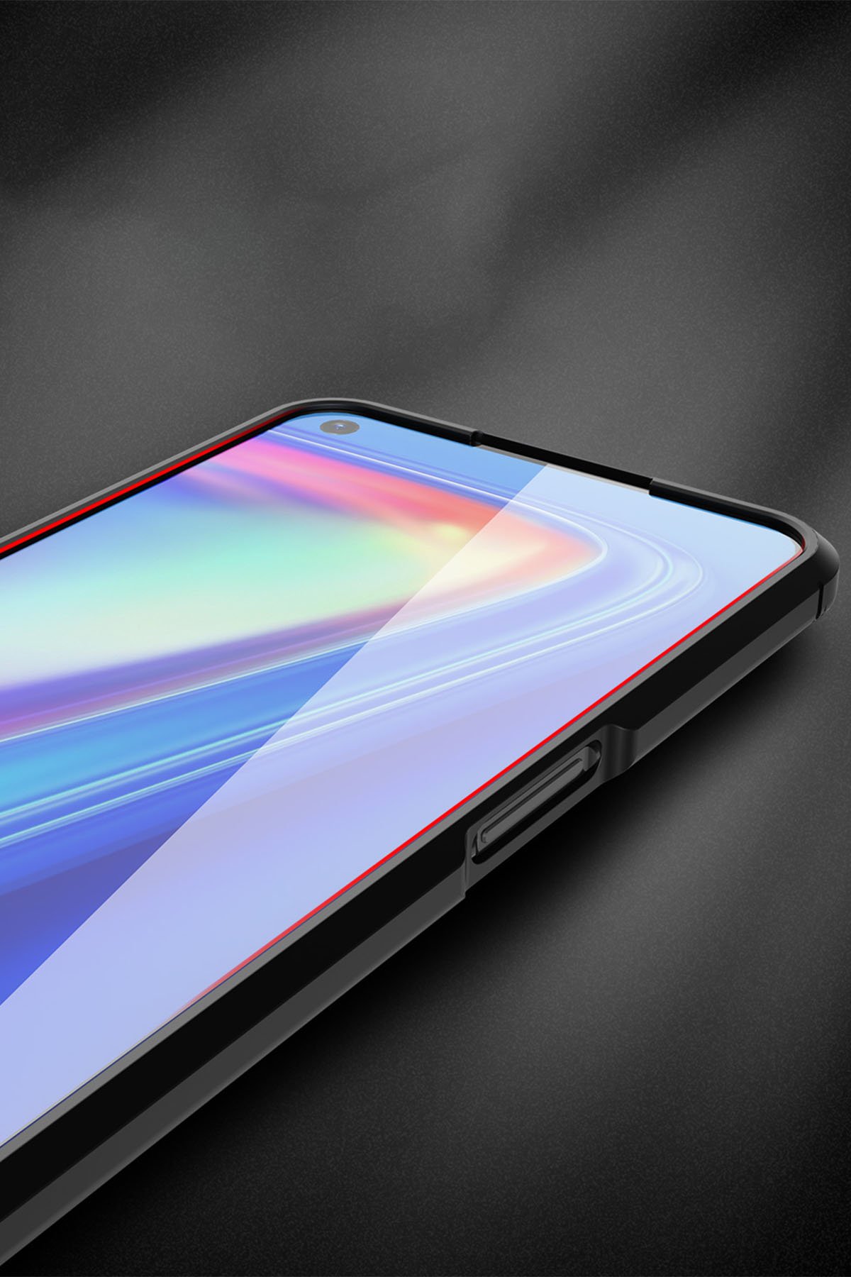 Newface Realme 7 Kılıf Nano içi Kadife Silikon - Pudra