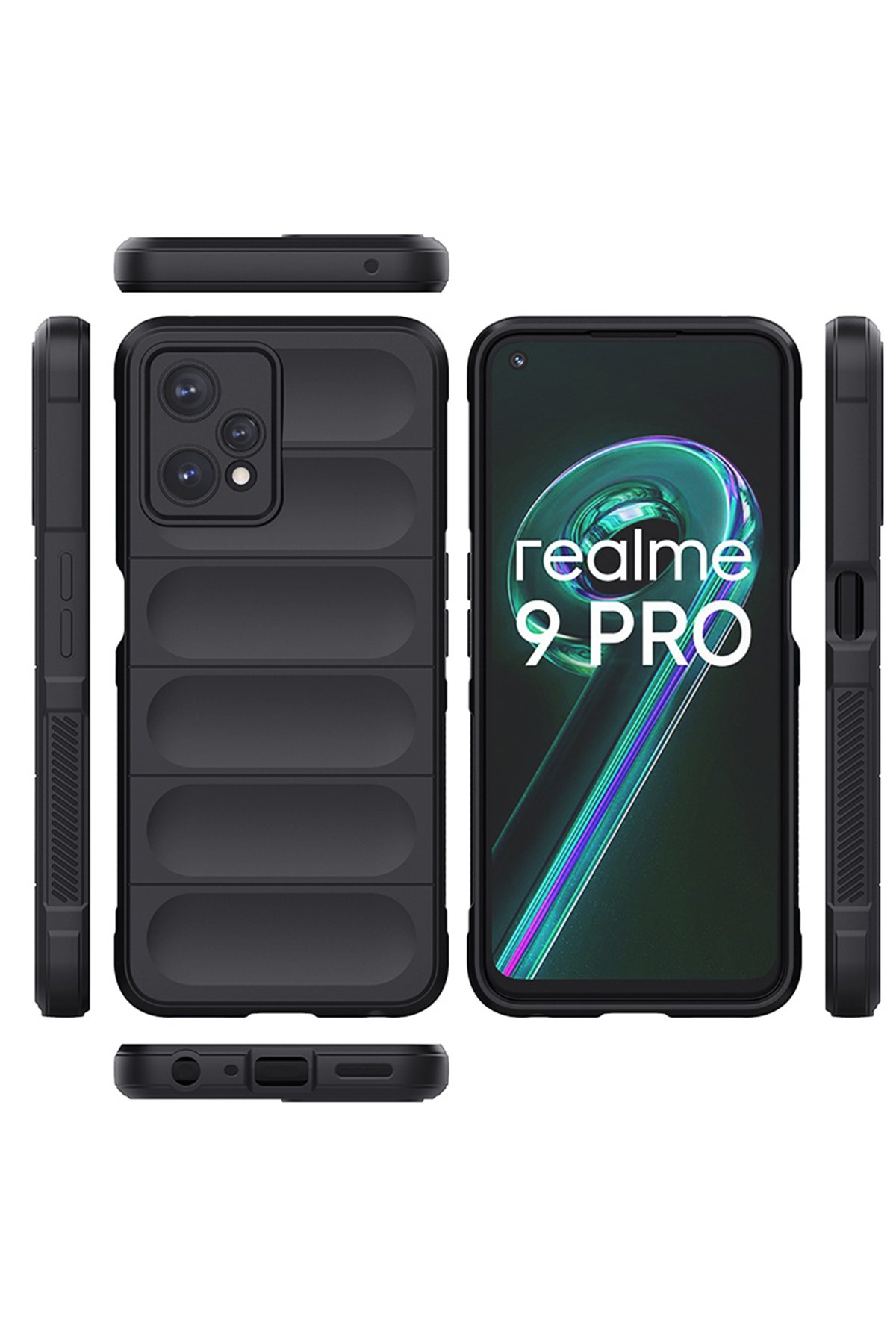 Newface Realme 9 Pro 5G Kılıf Optimum Silikon - Lacivert