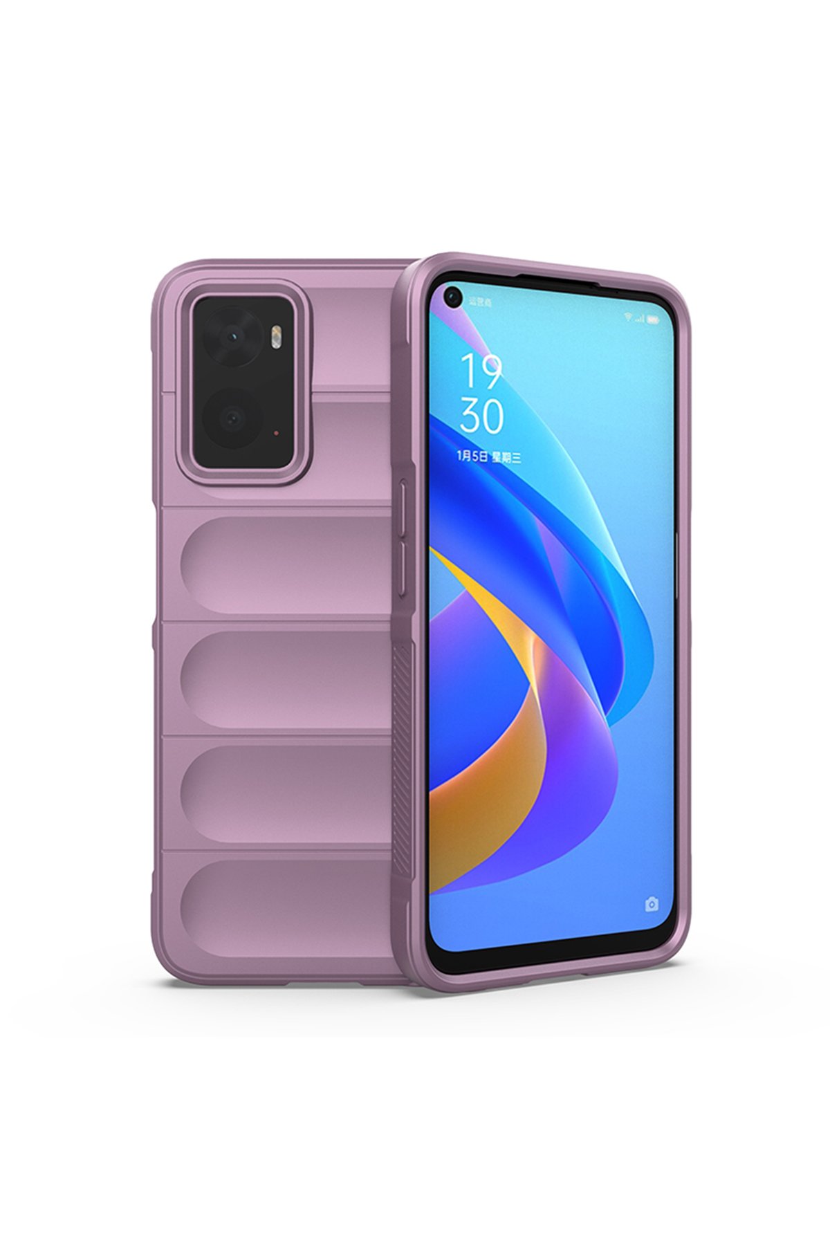 Newface Realme 9i 4G Kılıf Nano içi Kadife Silikon - Mor