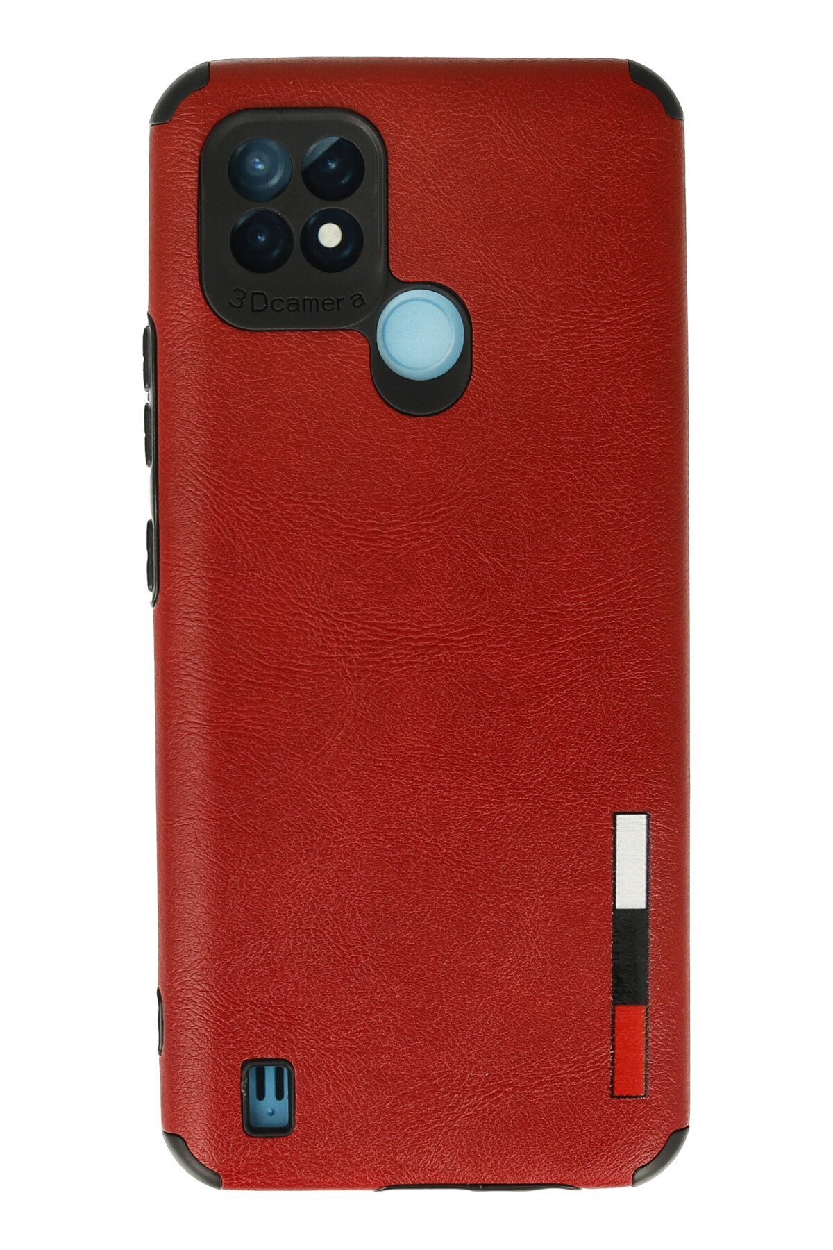 Newface Realme C21 Kılıf Nano içi Kadife Silikon - Turuncu
