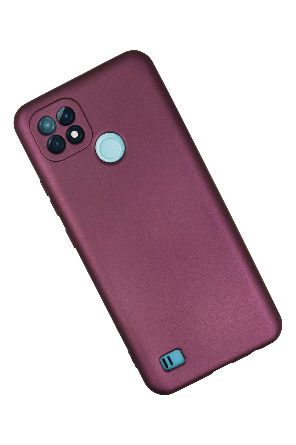 Newface Realme C21 Kılıf Platin Kamera Koruma Silikon - Lila
