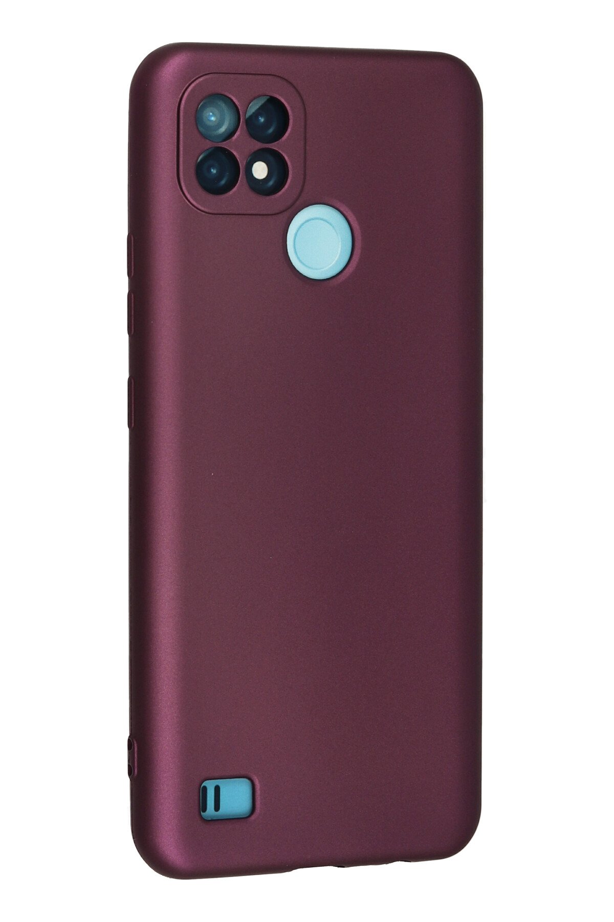 Newface Realme C21 Kılıf Platin Kamera Koruma Silikon - Lila