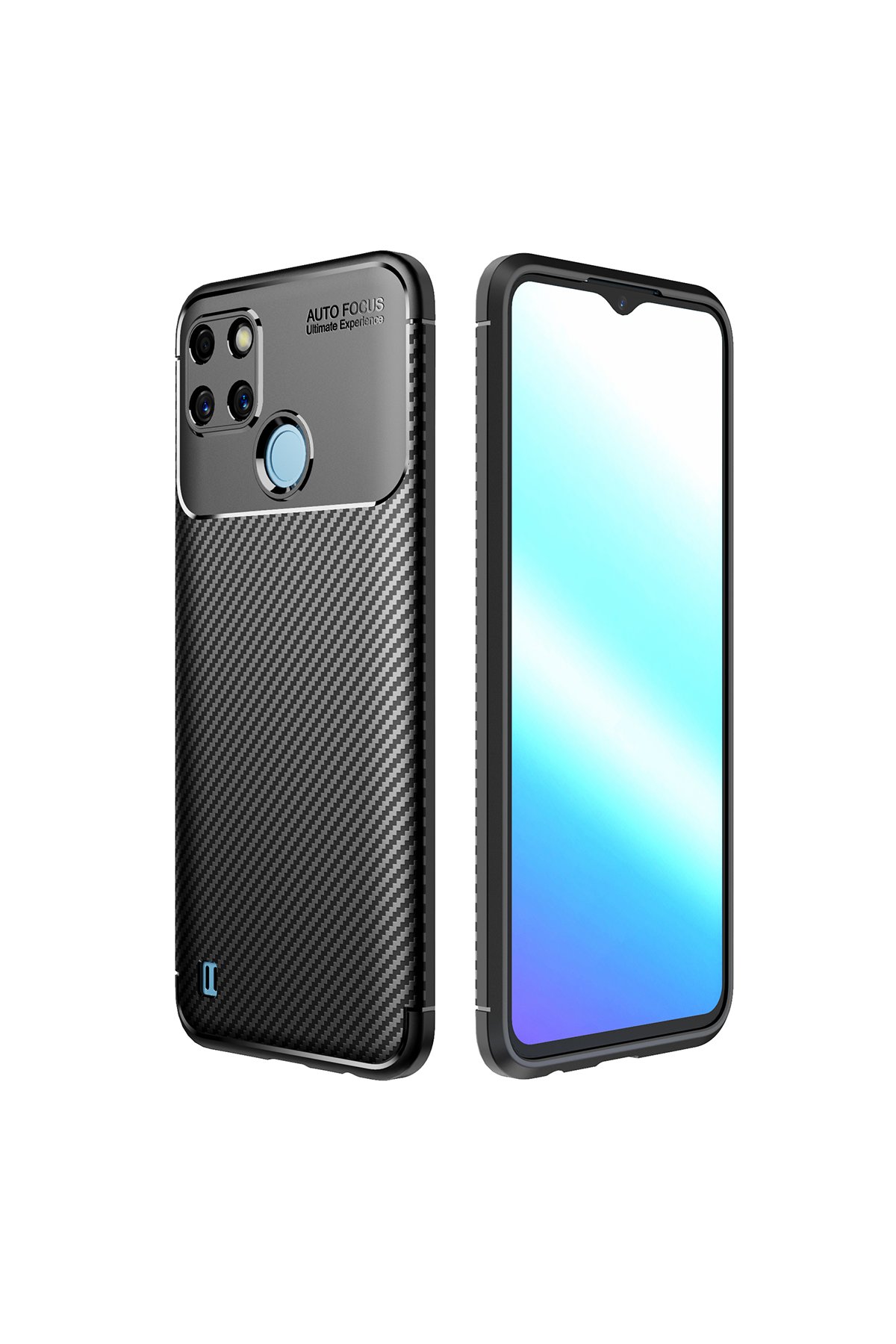 Newface Realme C21Y Kılıf Nano içi Kadife Silikon - Lila