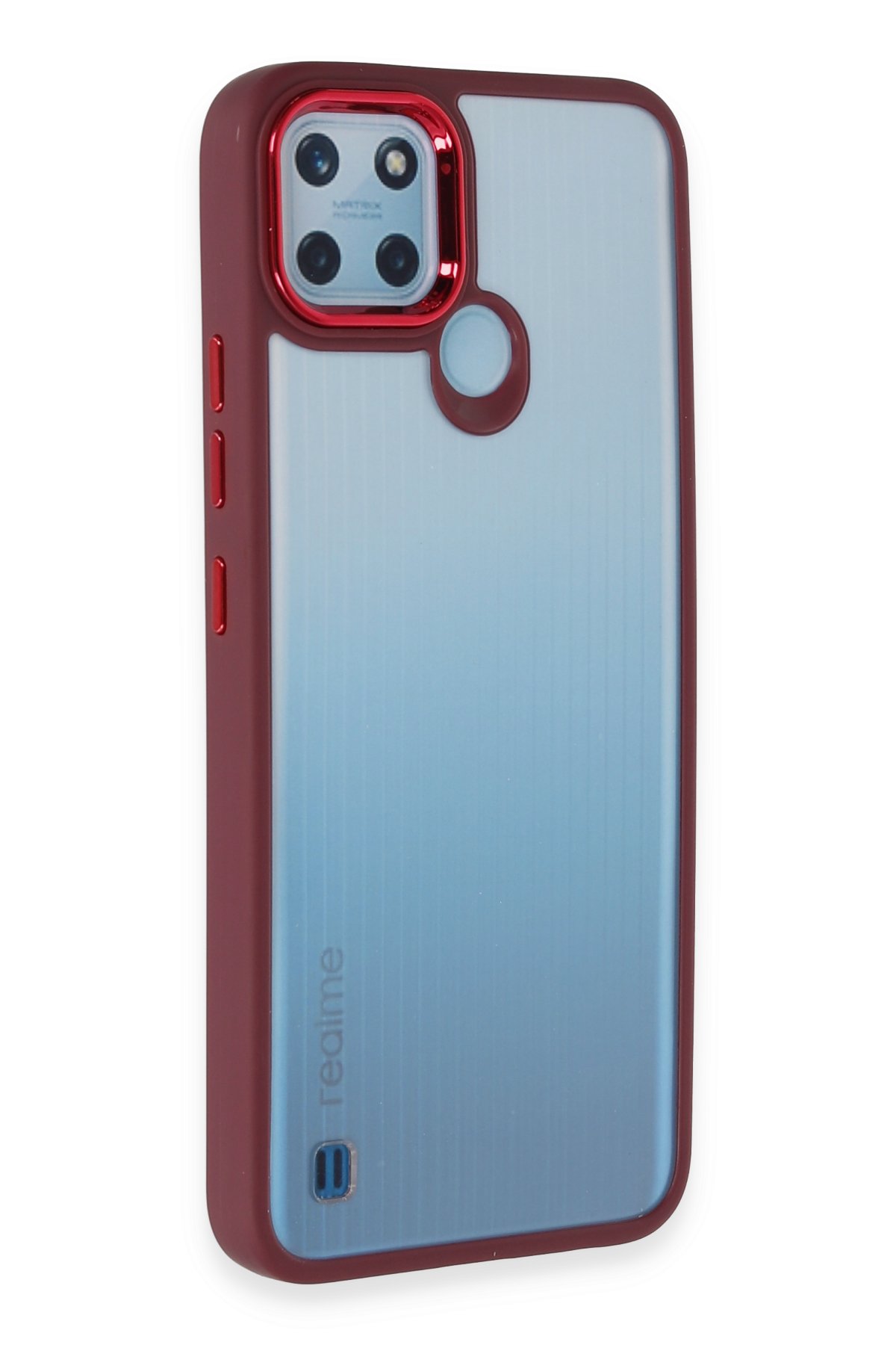 Newface Realme C25Y Kılıf Nano içi Kadife Silikon - Koyu Yeşil
