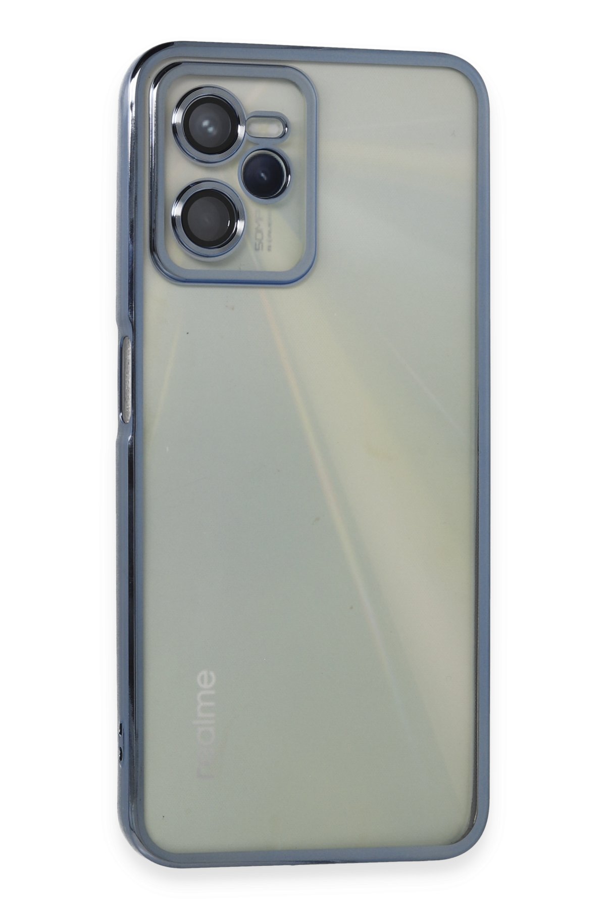 Newface Realme C35 Kılıf Pars Lens Yüzüklü Silikon - Siyah