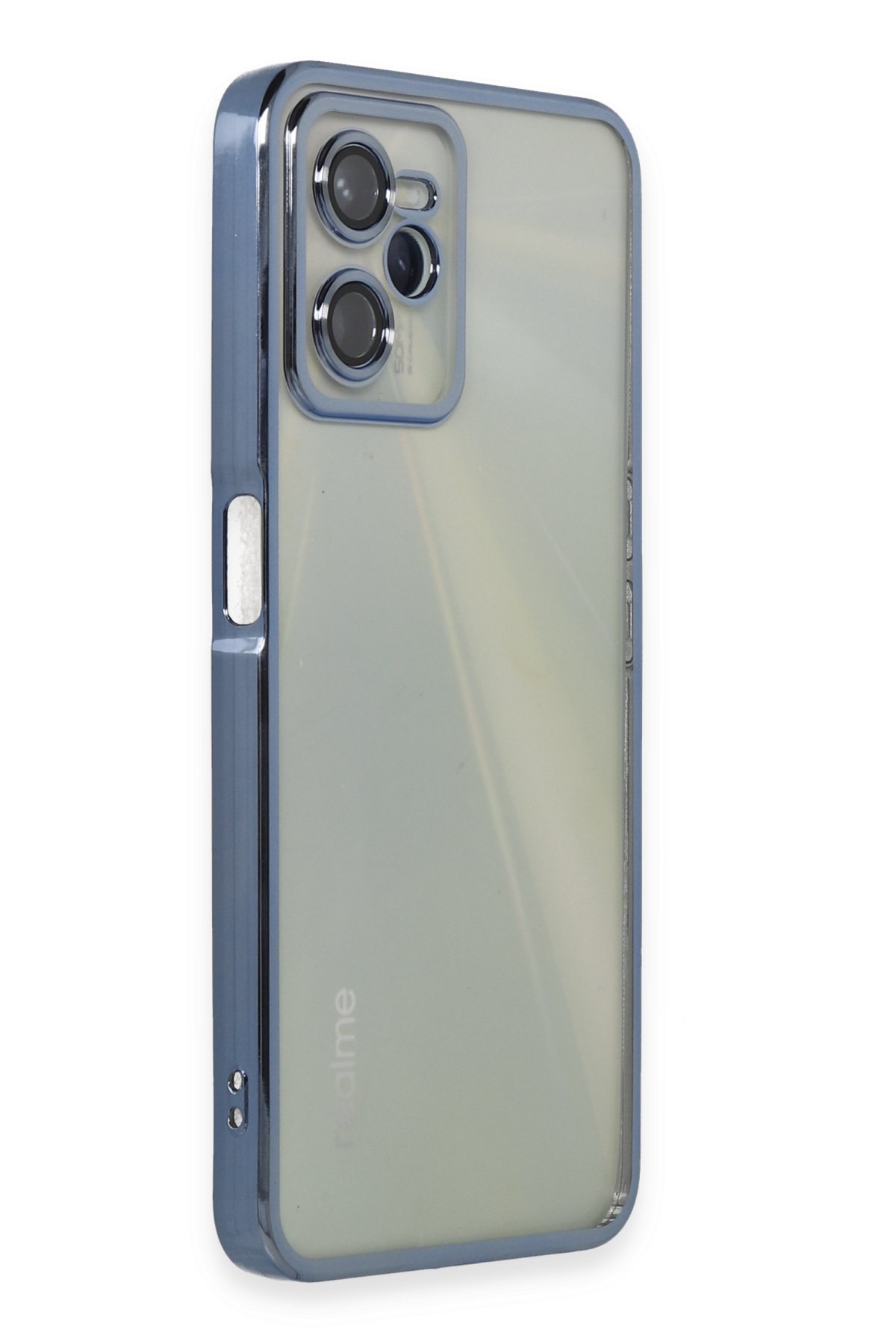 Newface Realme C35 Kılıf Pars Lens Yüzüklü Silikon - Siyah