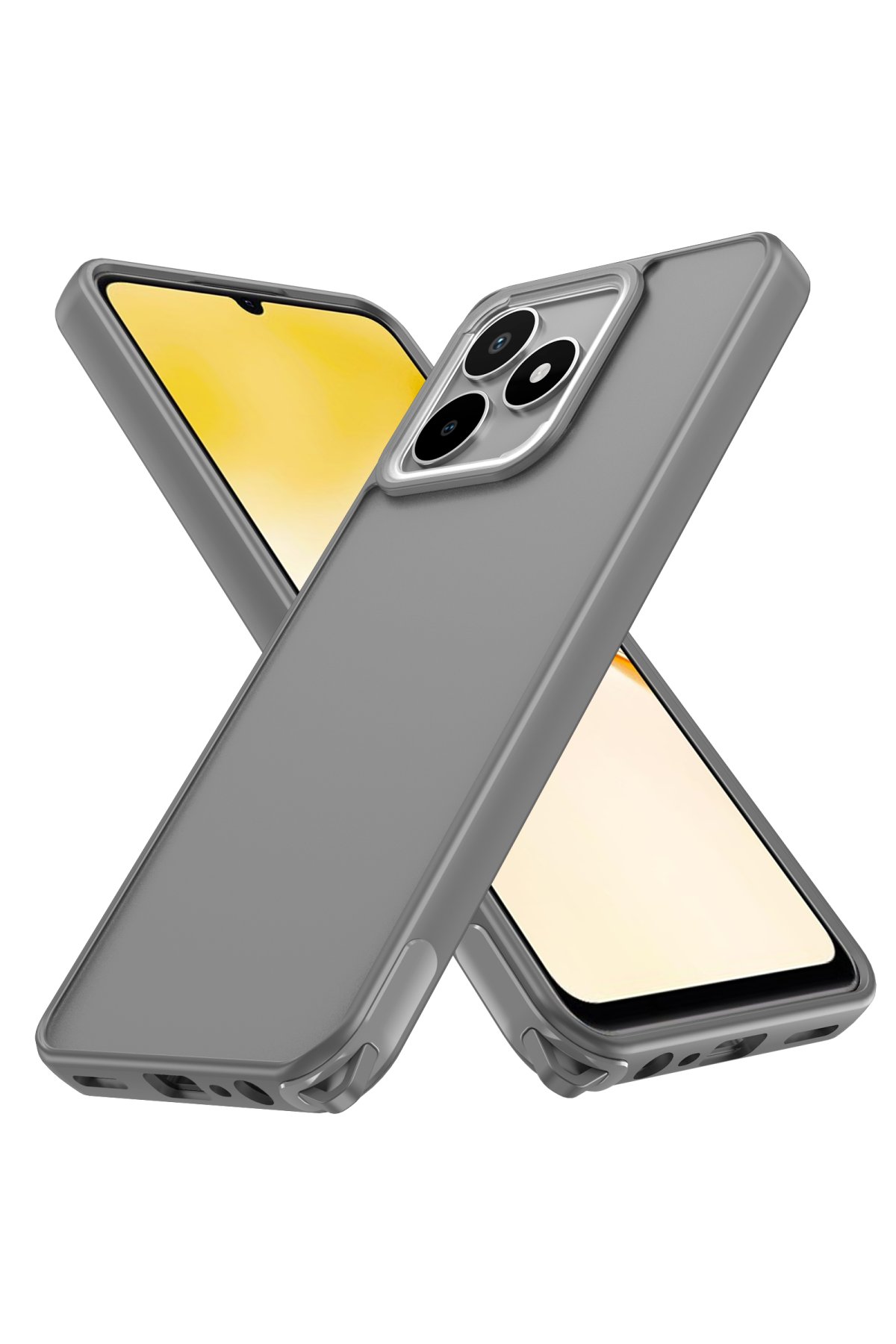 Newface Realme C53 Kılıf Nano içi Kadife Silikon - Koyu Yeşil
