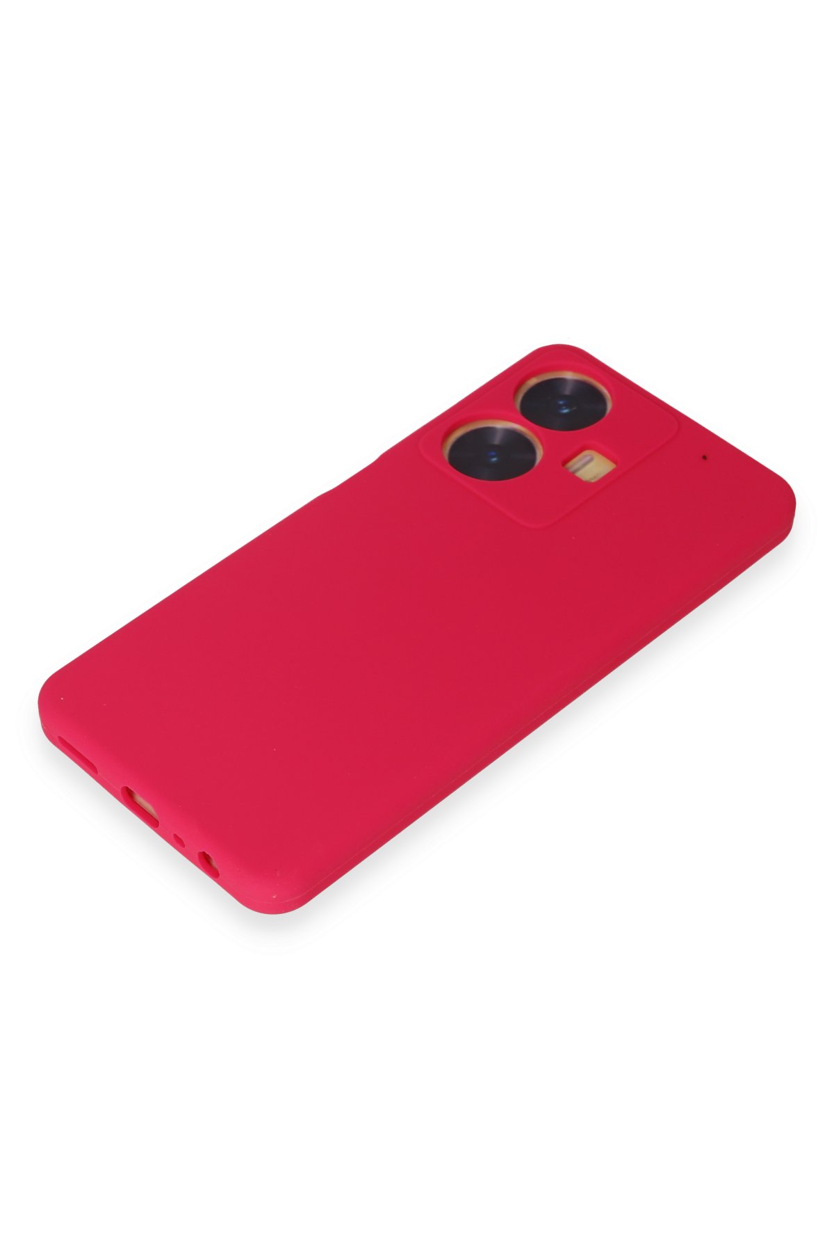 Newface Realme C55 Kılıf Nano içi Kadife Silikon - Turuncu