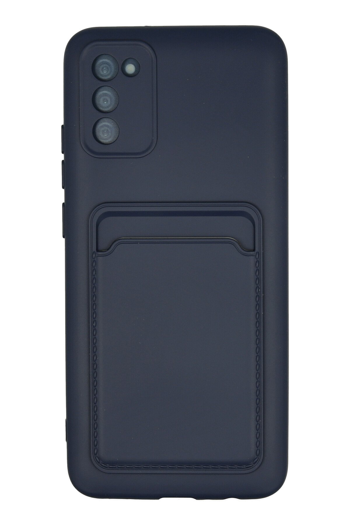 Newface Samsung Galaxy A02S Kılıf Liva Lens Silikon - Siyah