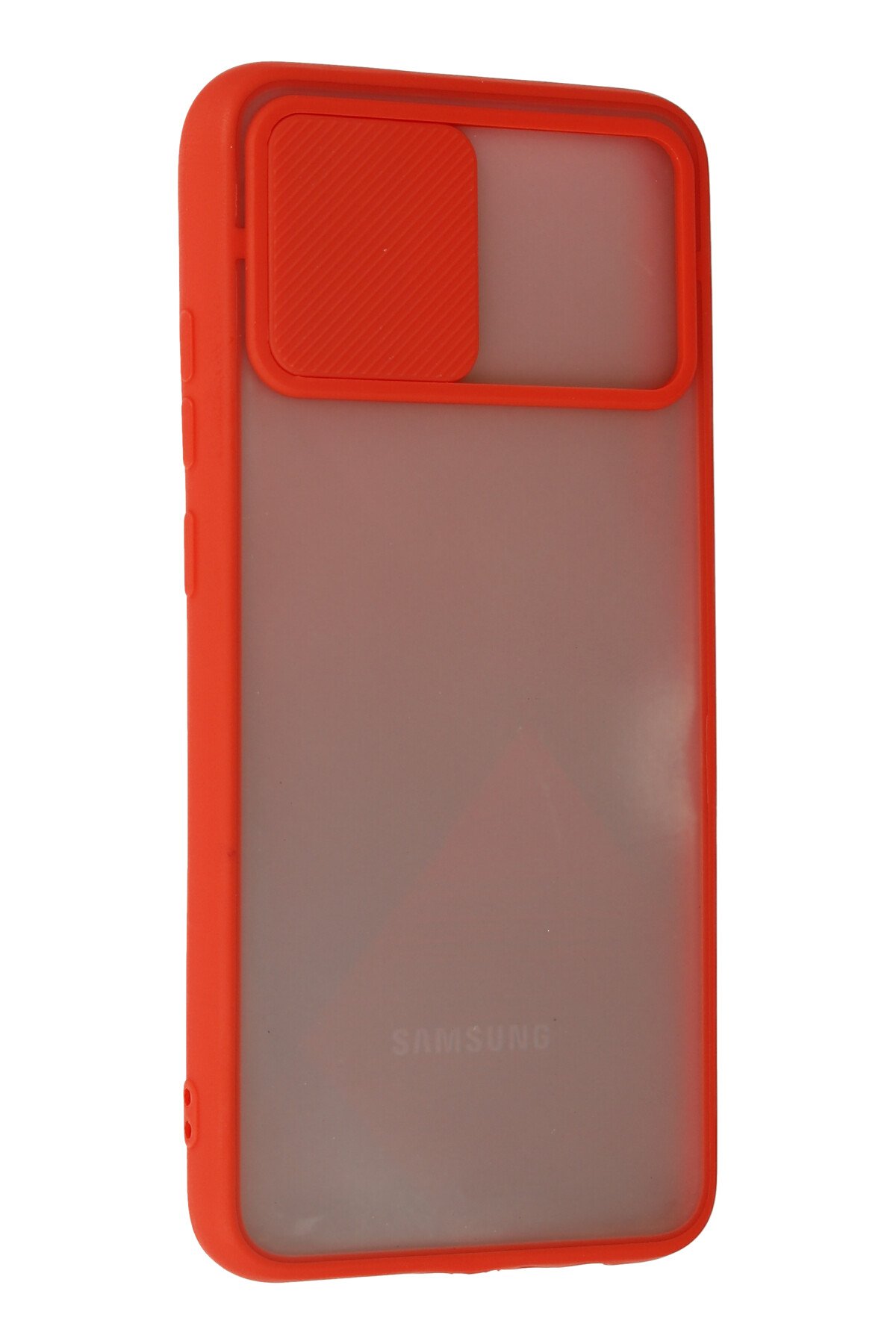 Newface Samsung Galaxy A03S Kılıf Lansman Glass Kapak - Lacivert