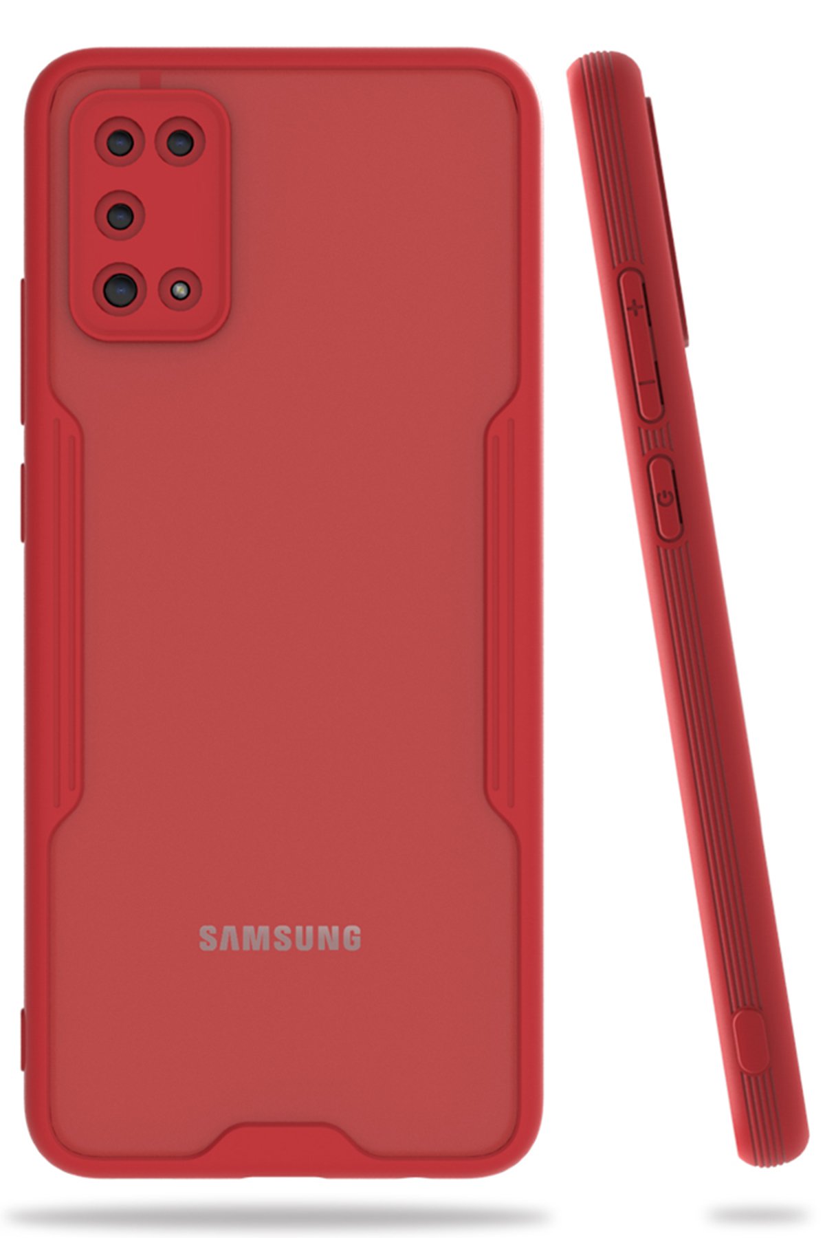 Newface Samsung Galaxy A02S Kılıf Platin Silikon - Siyah