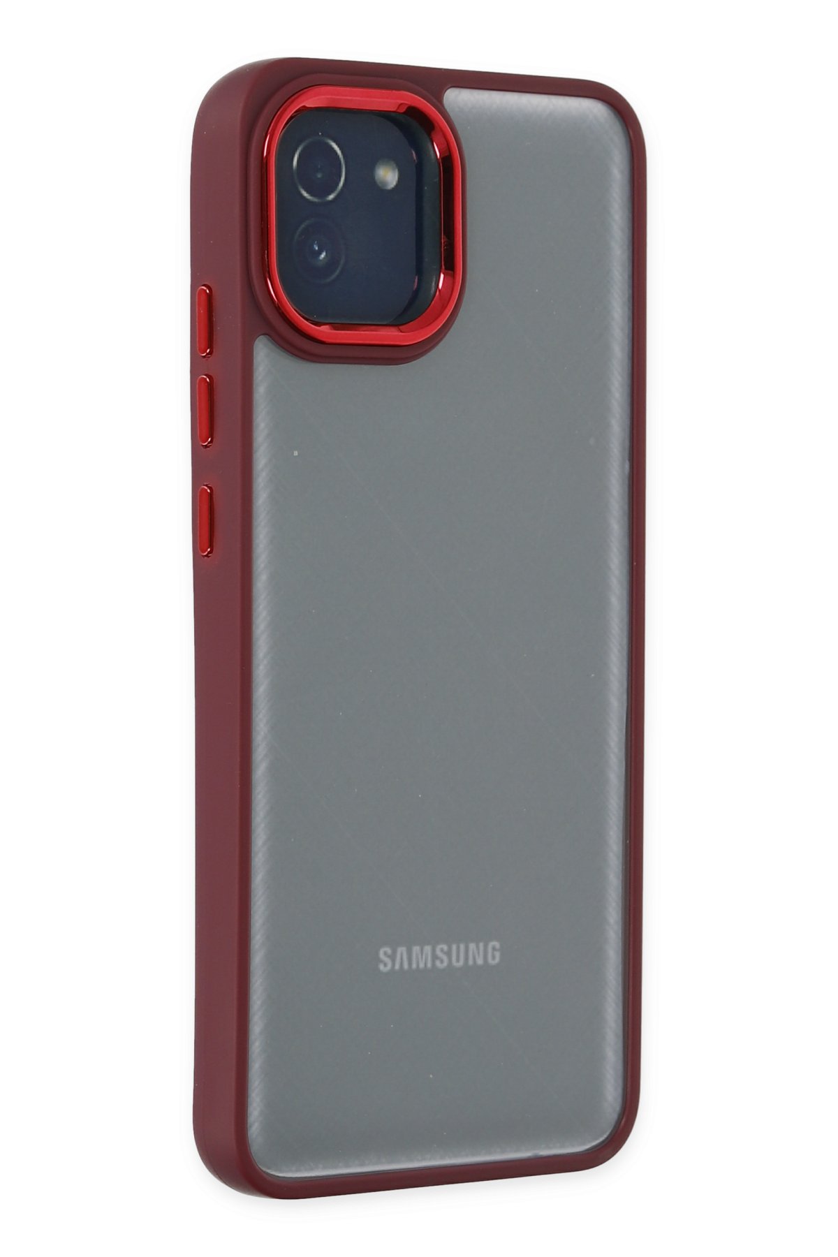 Newface Samsung Galaxy A03 Kılıf Nano içi Kadife Silikon - Kırmızı